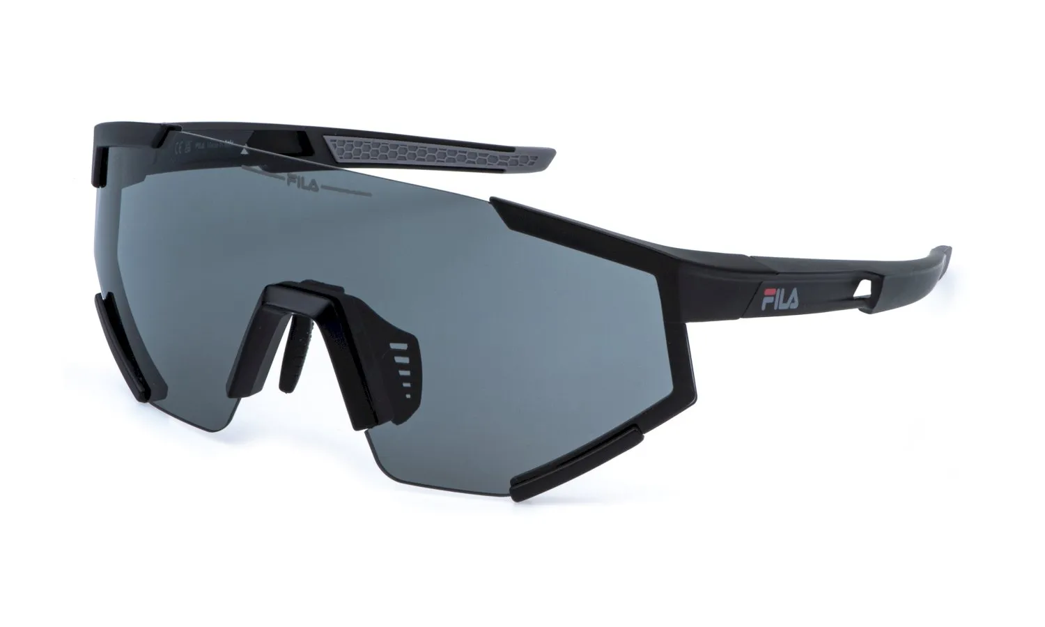 Fila SFIB12 0U28 Occhiali da sole Iniettato Nero Fumo Maschera Idrorepellente - immagine 1