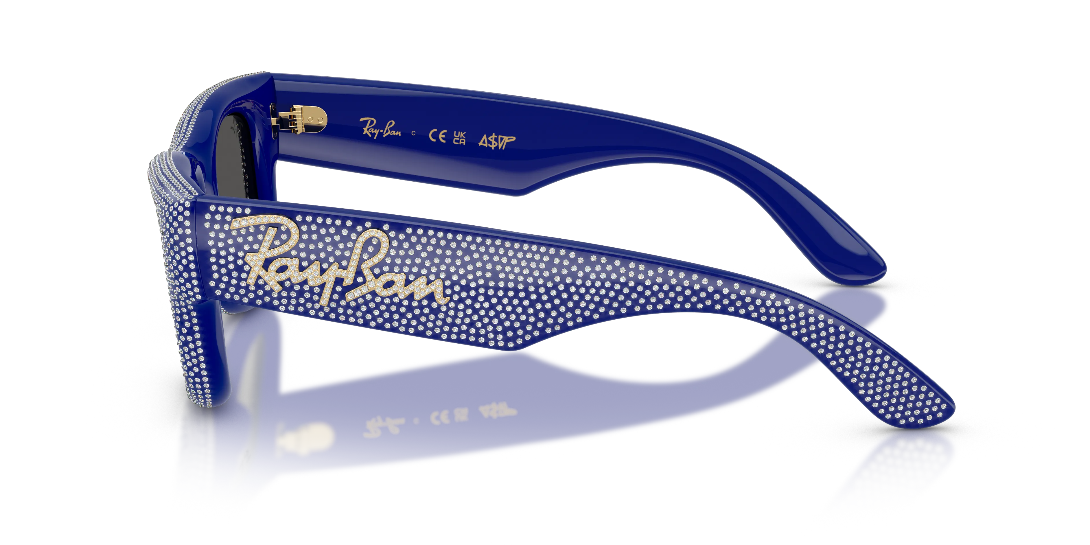 Ray - Ban RB4940BP WAYFARER PUFFER 686787 Occhiali da sole Nylon Blu Squadrata Normale - immagine 4