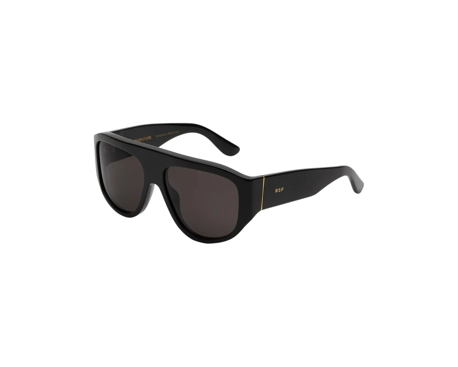 Retrosuperfuture XIO BISCOTTO BLACK Occhiali da sole Acetato Nero Nero Geometrica - immagine 1