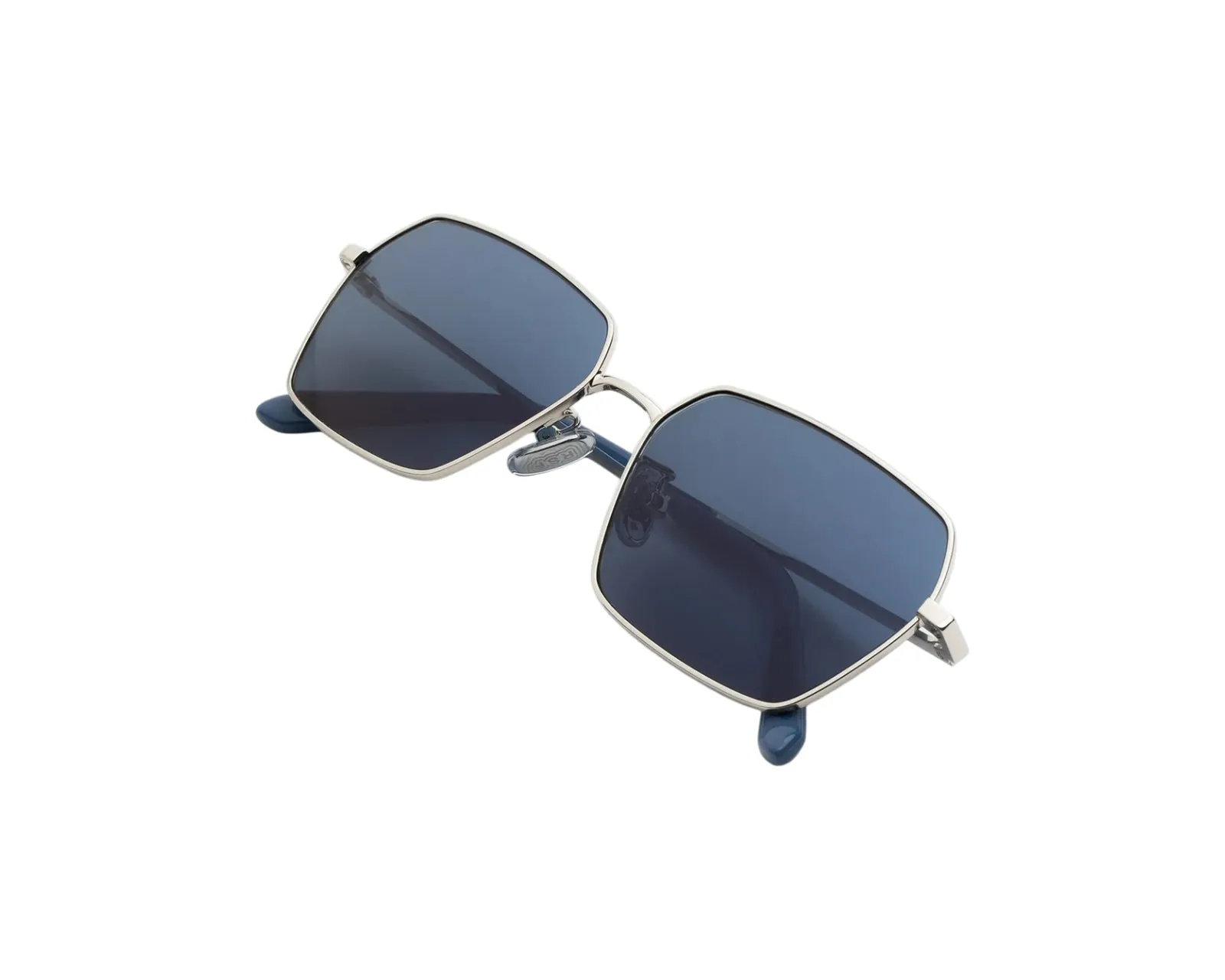 Retrosuperfuture O5D BALARM BLUISSIMO Occhiali da sole Metallo Argento Blu Squadrata - immagine 3