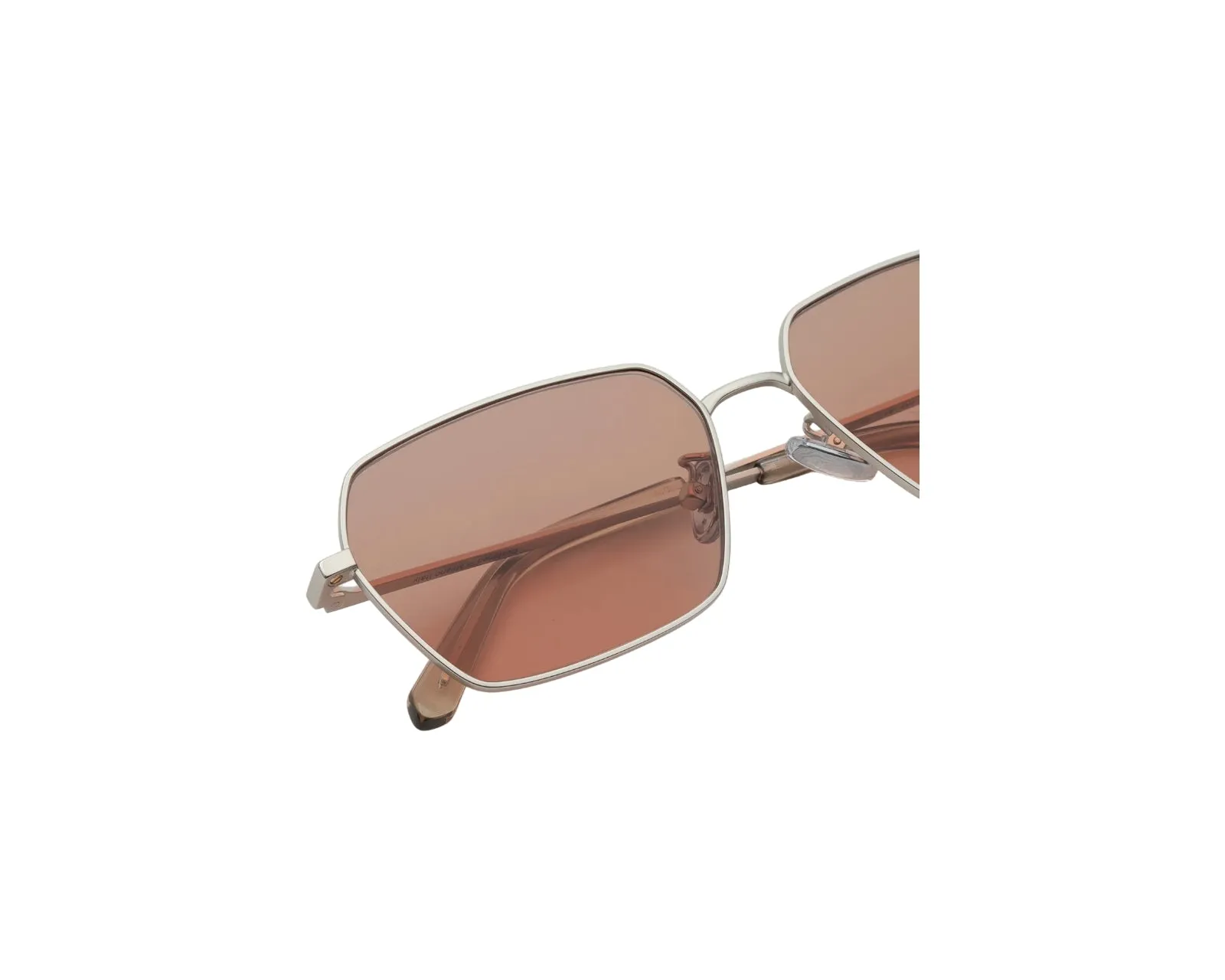 Retrosuperfuture AR9 BALARM NEBBIA ROSA Occhiali da sole Metallo Argento Rosa Squadrata - immagine 3