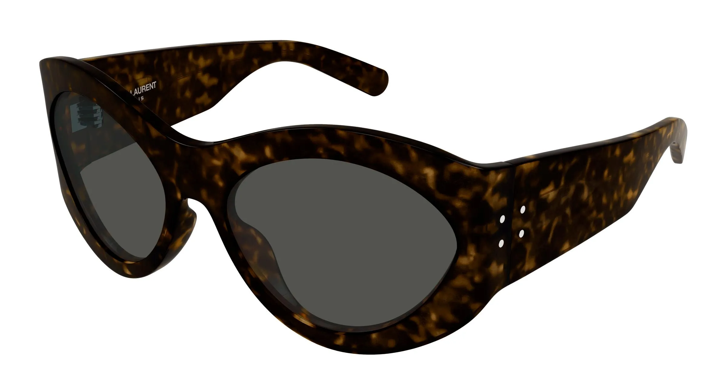 SAINT LAURENT SL 854 002 Occhiali da sole Acetato Havana Grigio Geometrica - immagine 1
