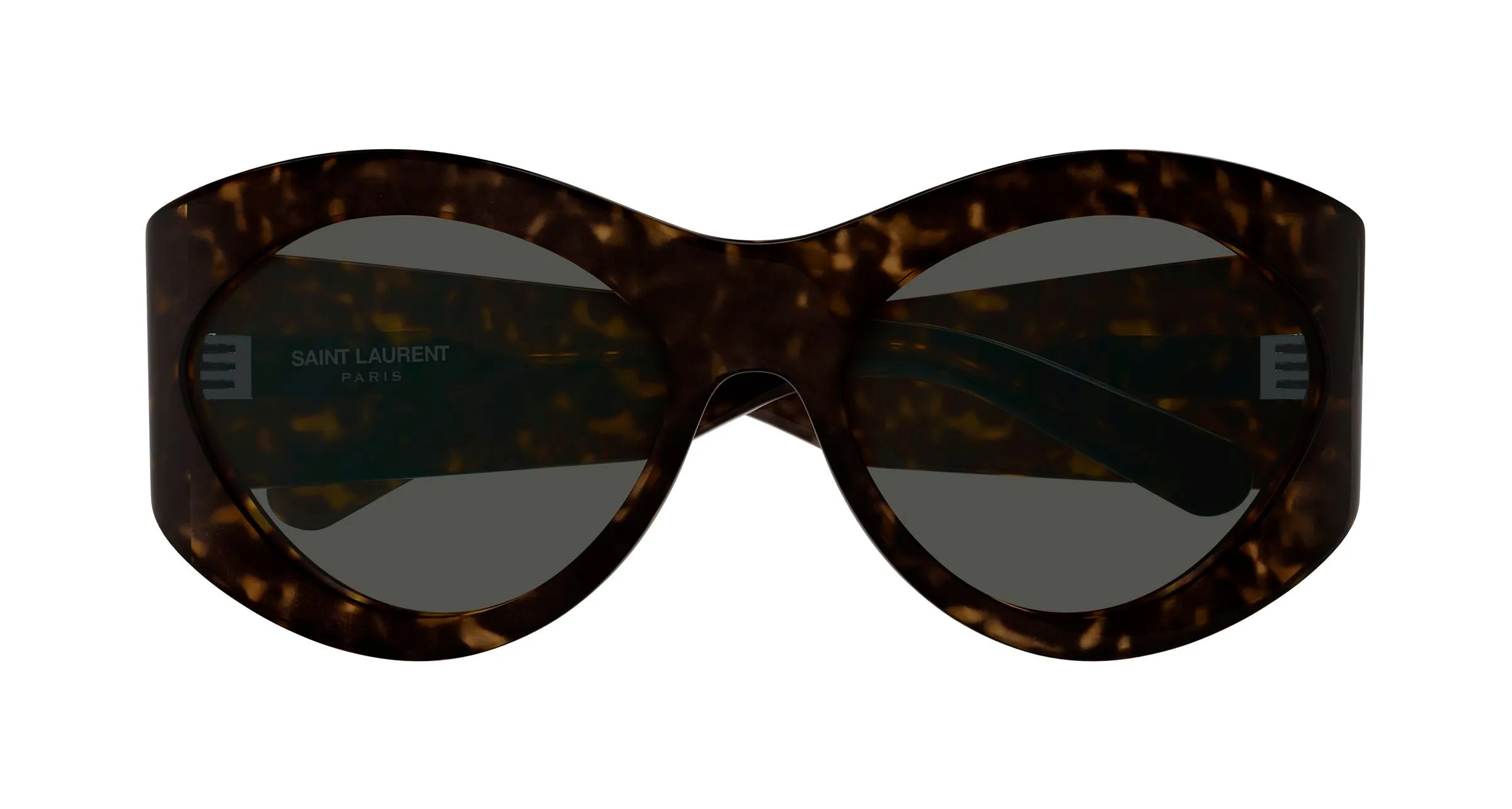 SAINT LAURENT SL 854 002 Occhiali da sole Acetato Havana Grigio Geometrica - immagine 2