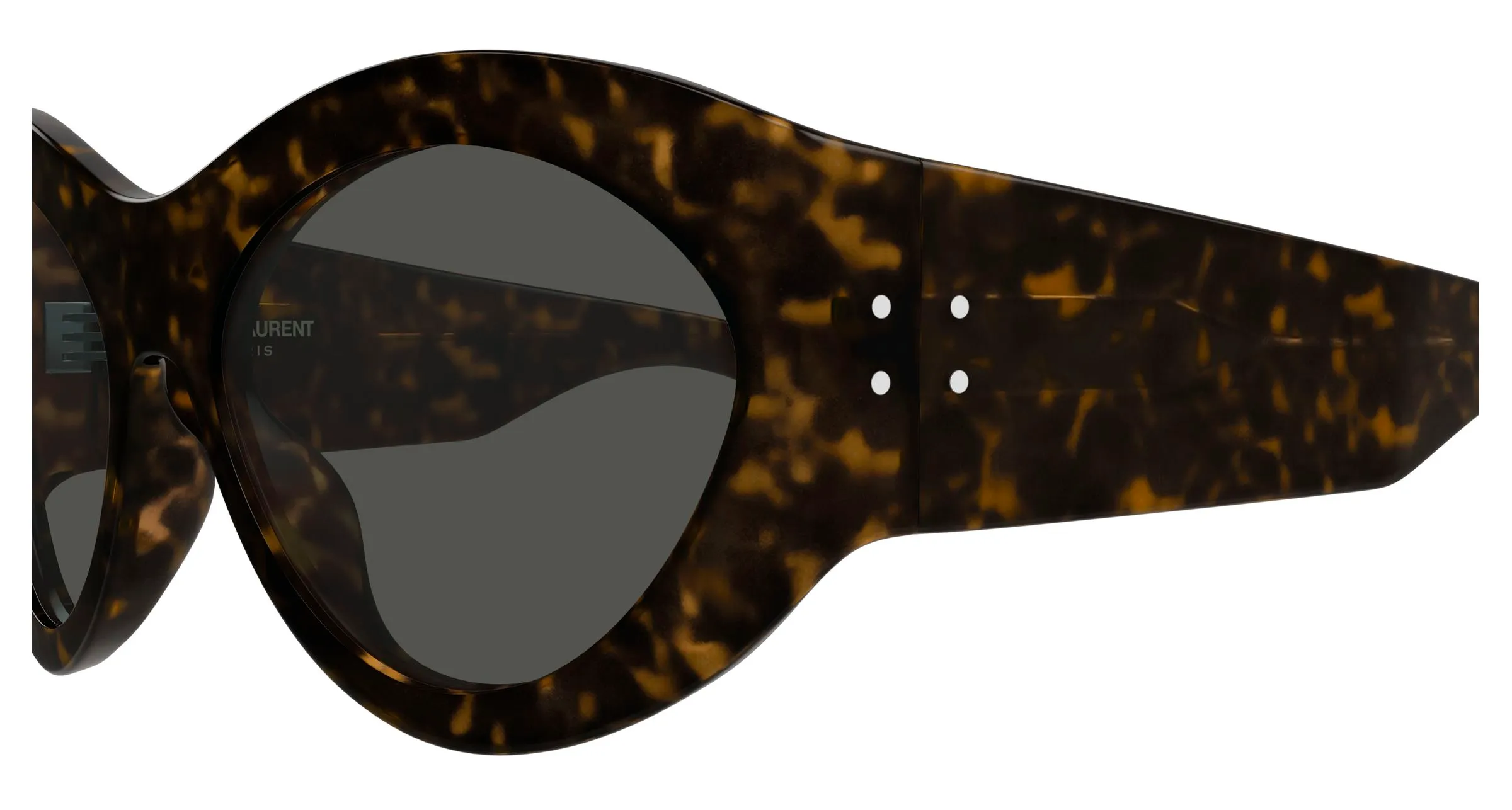 SAINT LAURENT SL 854 002 Occhiali da sole Acetato Havana Grigio Geometrica - immagine 3