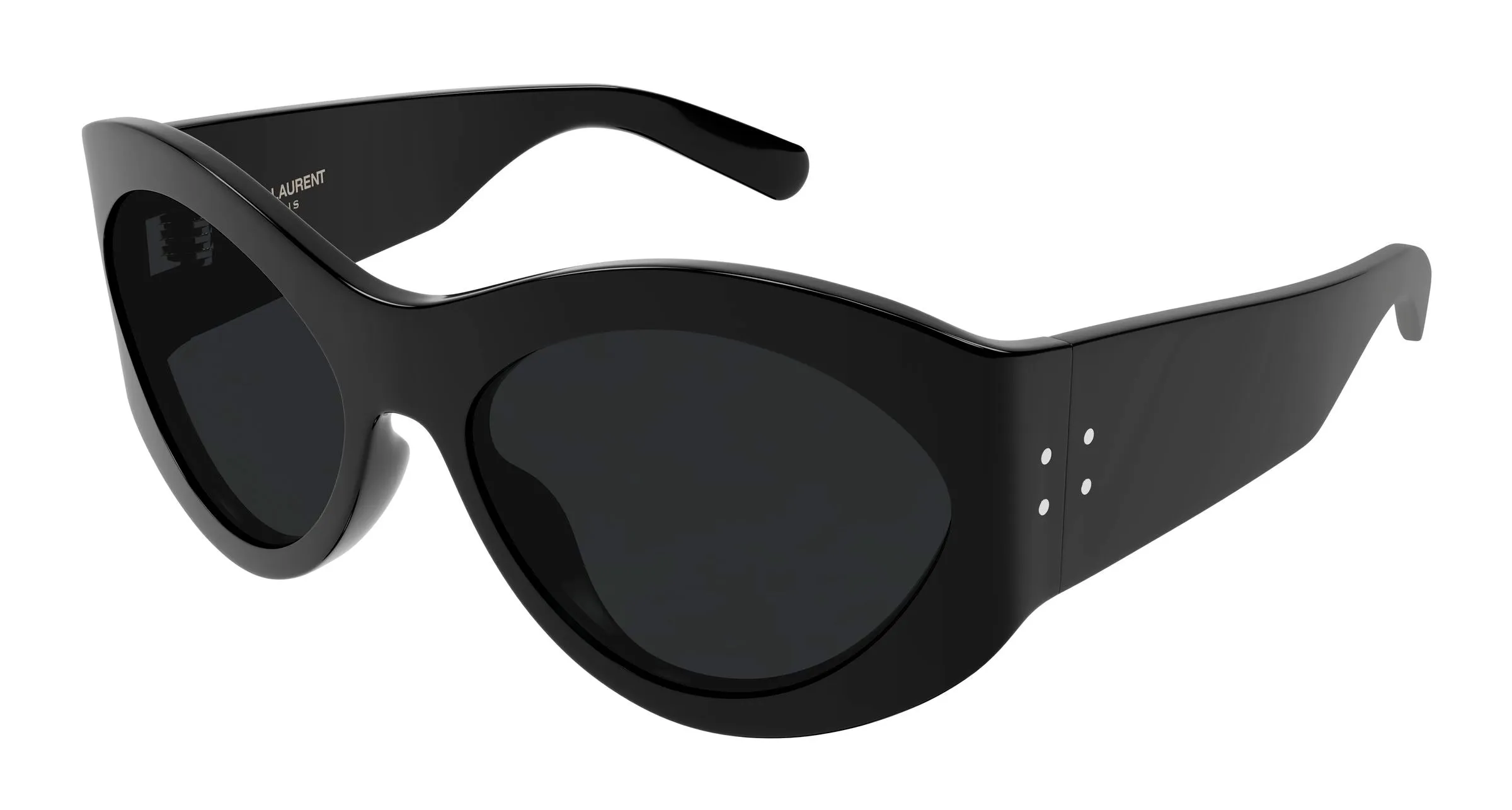 SAINT LAURENT SL 854 001 Occhiali da sole Acetato Nero Nero Geometrica - immagine 1