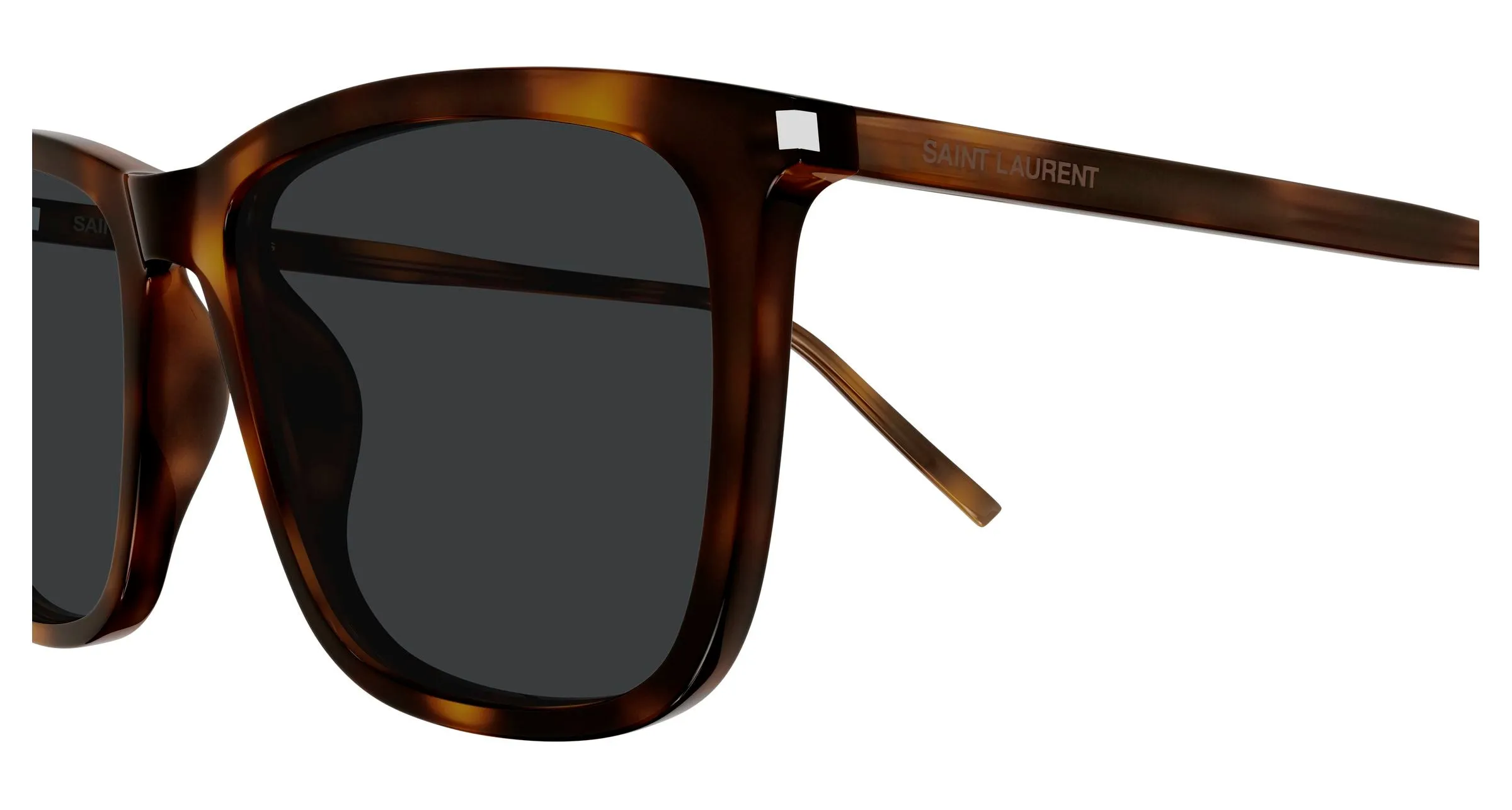 SAINT LAURENT SL 851 003 Occhiali da sole Acetato Havana Grigio Squadrata - immagine 3
