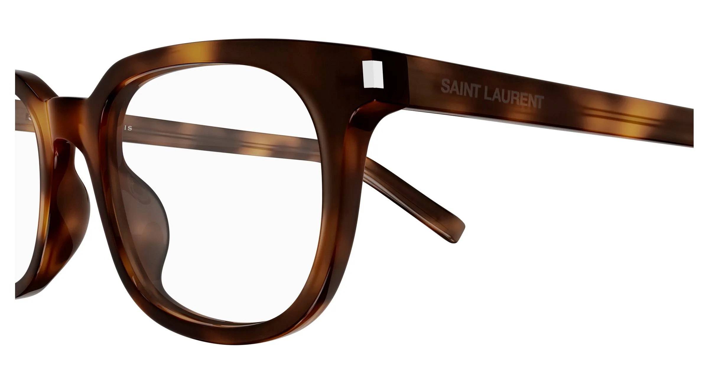 SAINT LAURENT SL 840 003 Montature da vista Acetato Havana Trasparente Rotonda - immagine 3