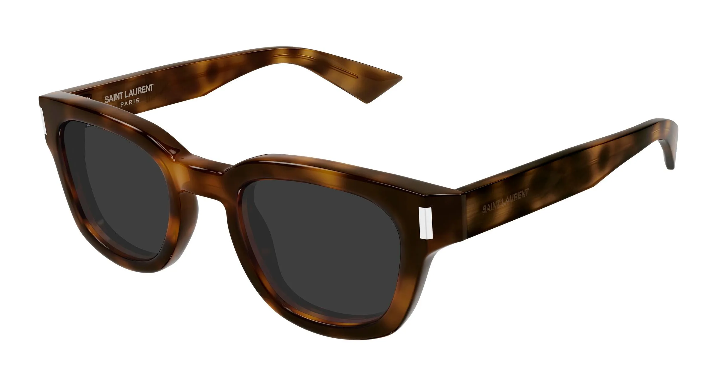 SAINT LAURENT SL 838 006 Occhiali da sole Acetato Havana Grigio Rotonda - immagine 1