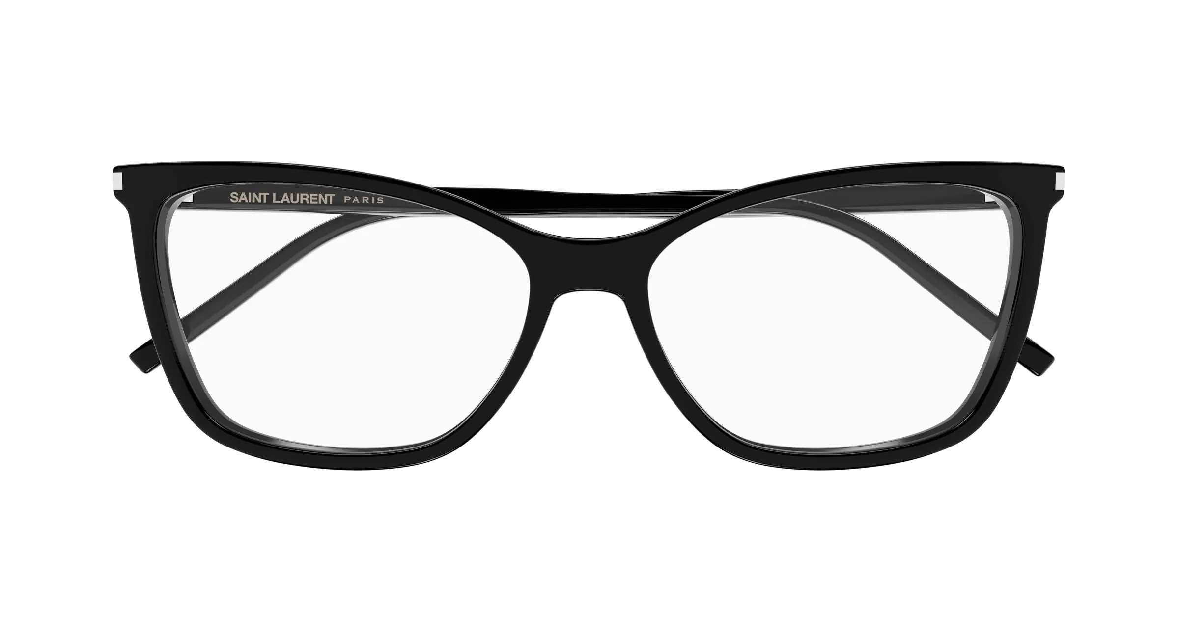 SAINT LAURENT SL 834 001 Montature da vista Acetato Nero Trasparente Cat Eye ["Antiriflesso"] - immagine 2