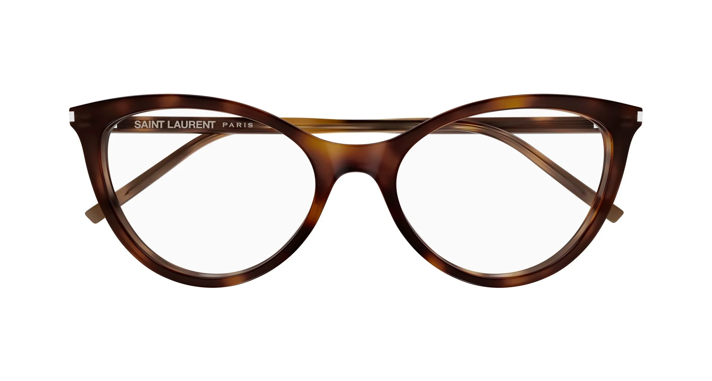 SAINT LAURENT SL 833 003 Montature da vista Acetato Havana Trasparente Cat Eye ["Antiriflesso"] - immagine 2