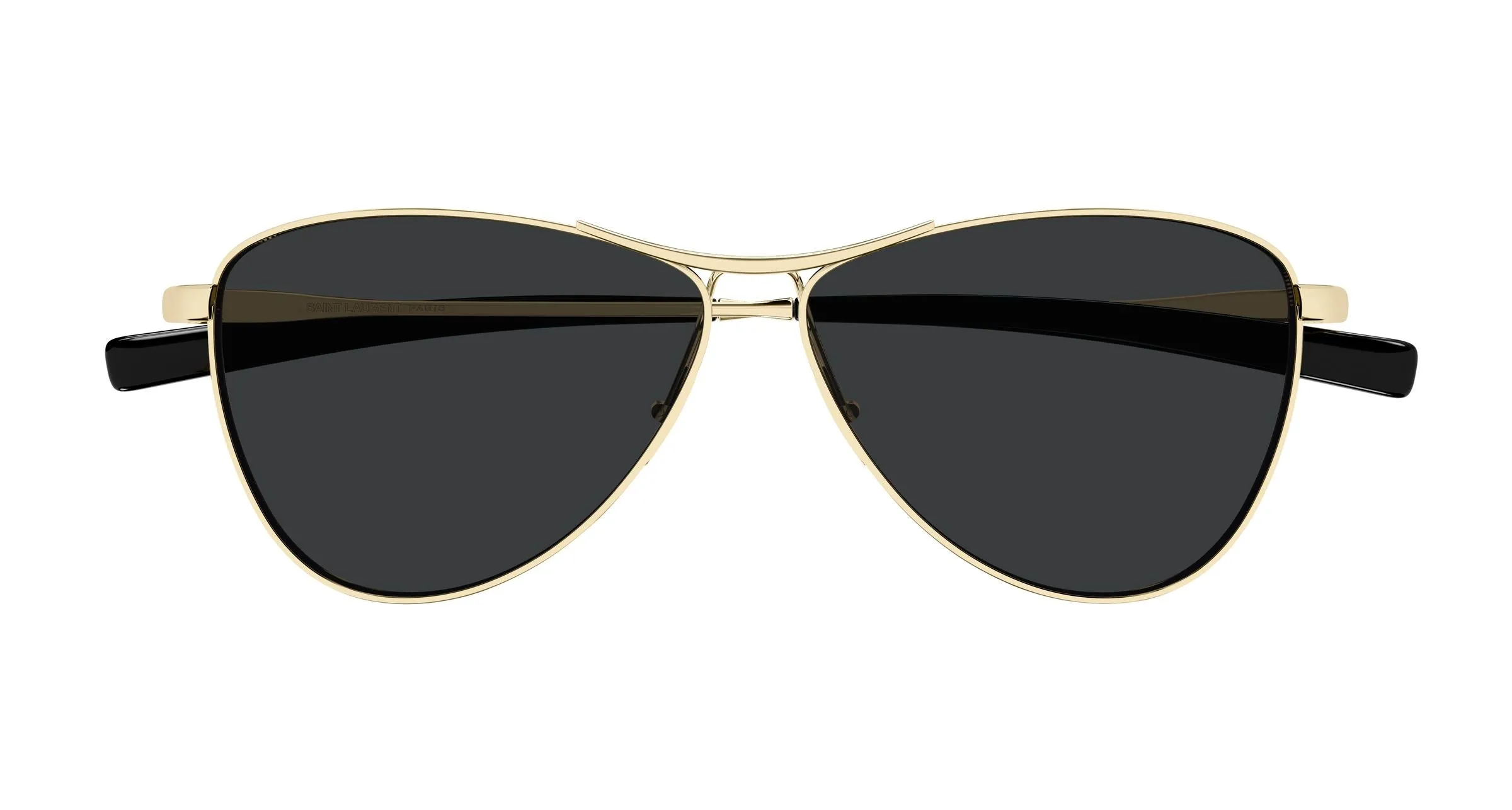 SAINT LAURENT SL 831 VESPER 003 Occhiali da sole Metallo Oro Nero Pilot - immagine 2