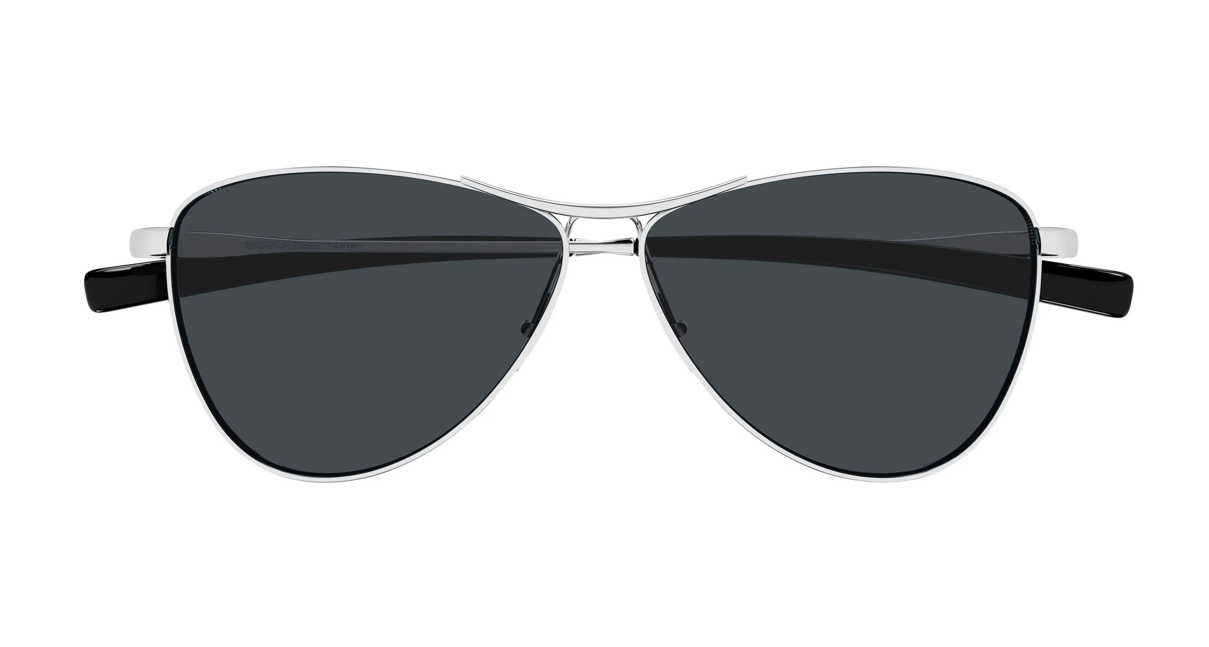 SAINT LAURENT SL 831 VESPER 002 Occhiali da sole Metallo Argento Grigio Pilot - immagine 2