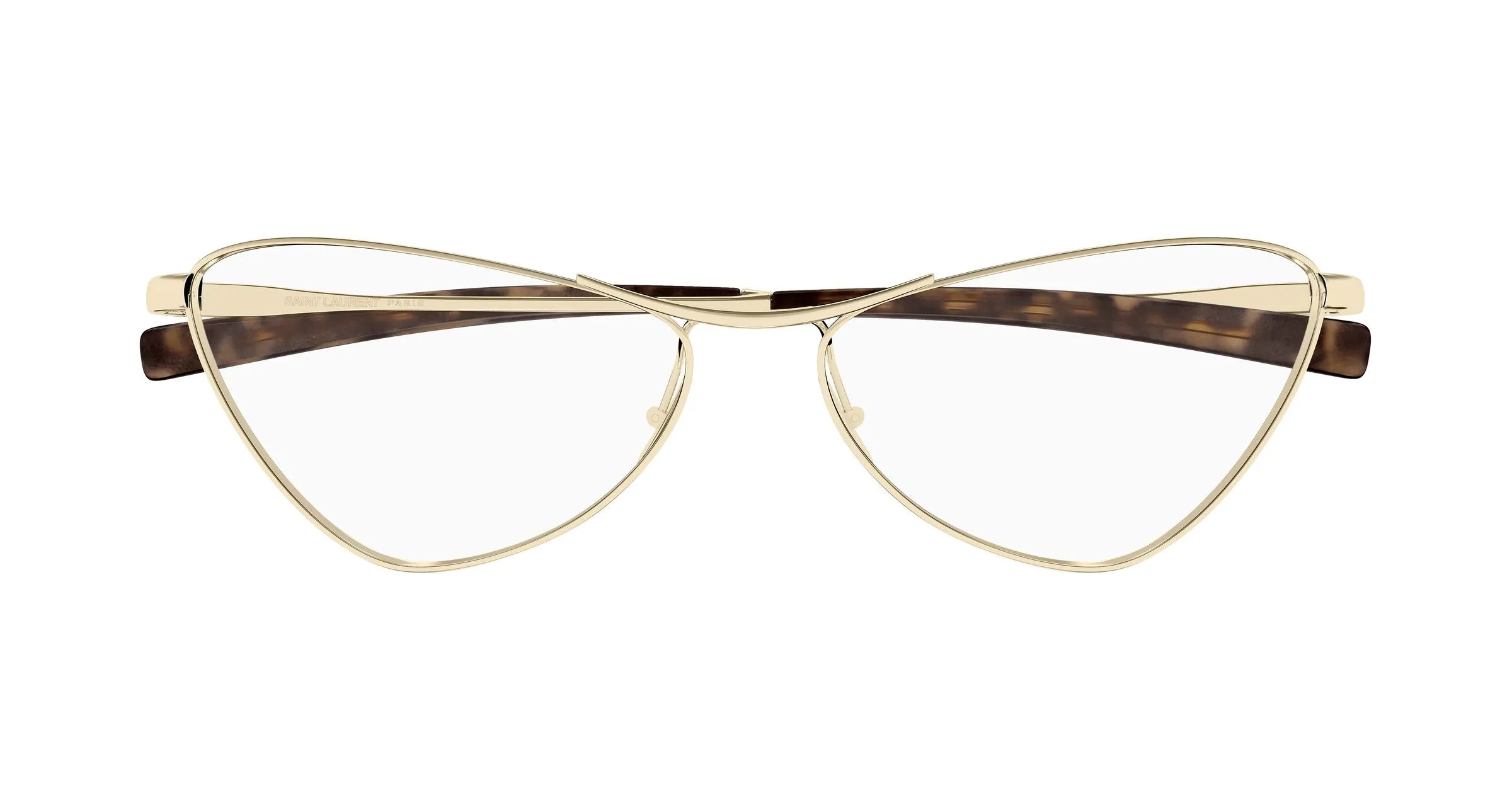 SAINT LAURENT SL 830 OPT 002 Montature da vista Metallo Oro Trasparente Cat Eye ["Antiriflesso"] - immagine 2