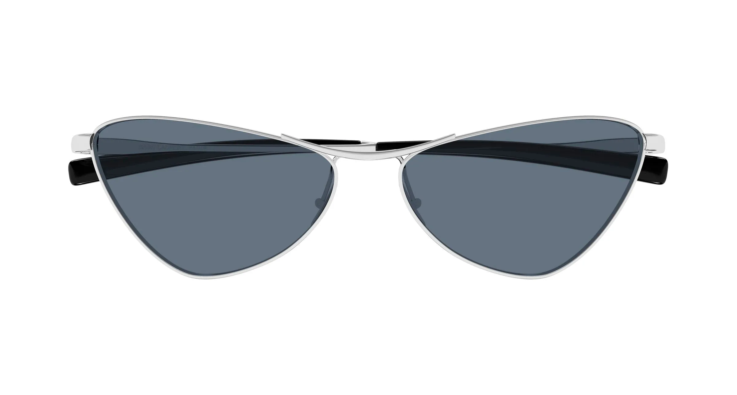 SAINT LAURENT SL 830 003 Occhiali da sole Metallo Argento Blu Cat Eye - immagine 2