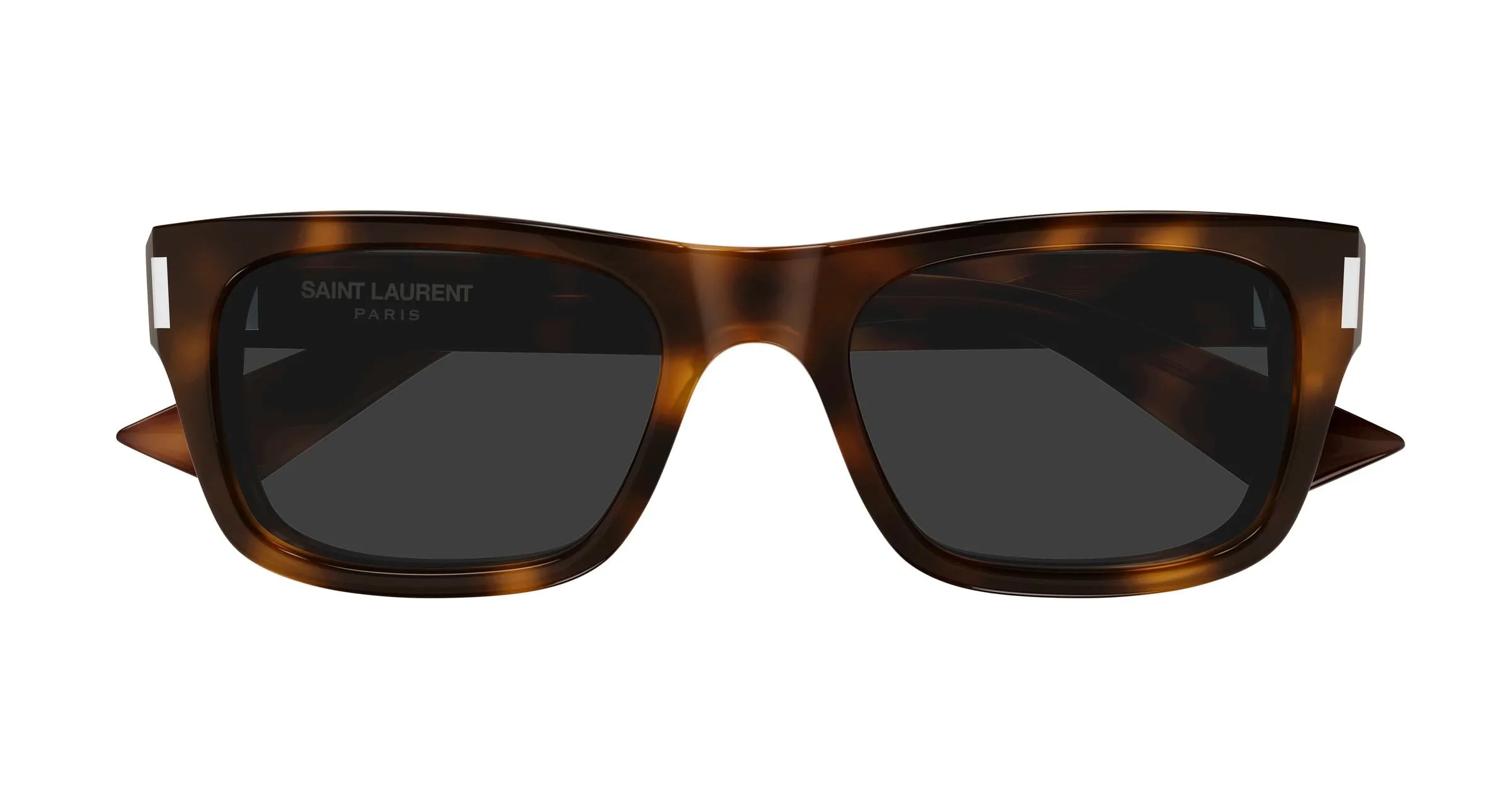 SAINT LAURENT SL 83 002 Occhiali da sole Acetato Havana Grigio Squadrata - immagine 2