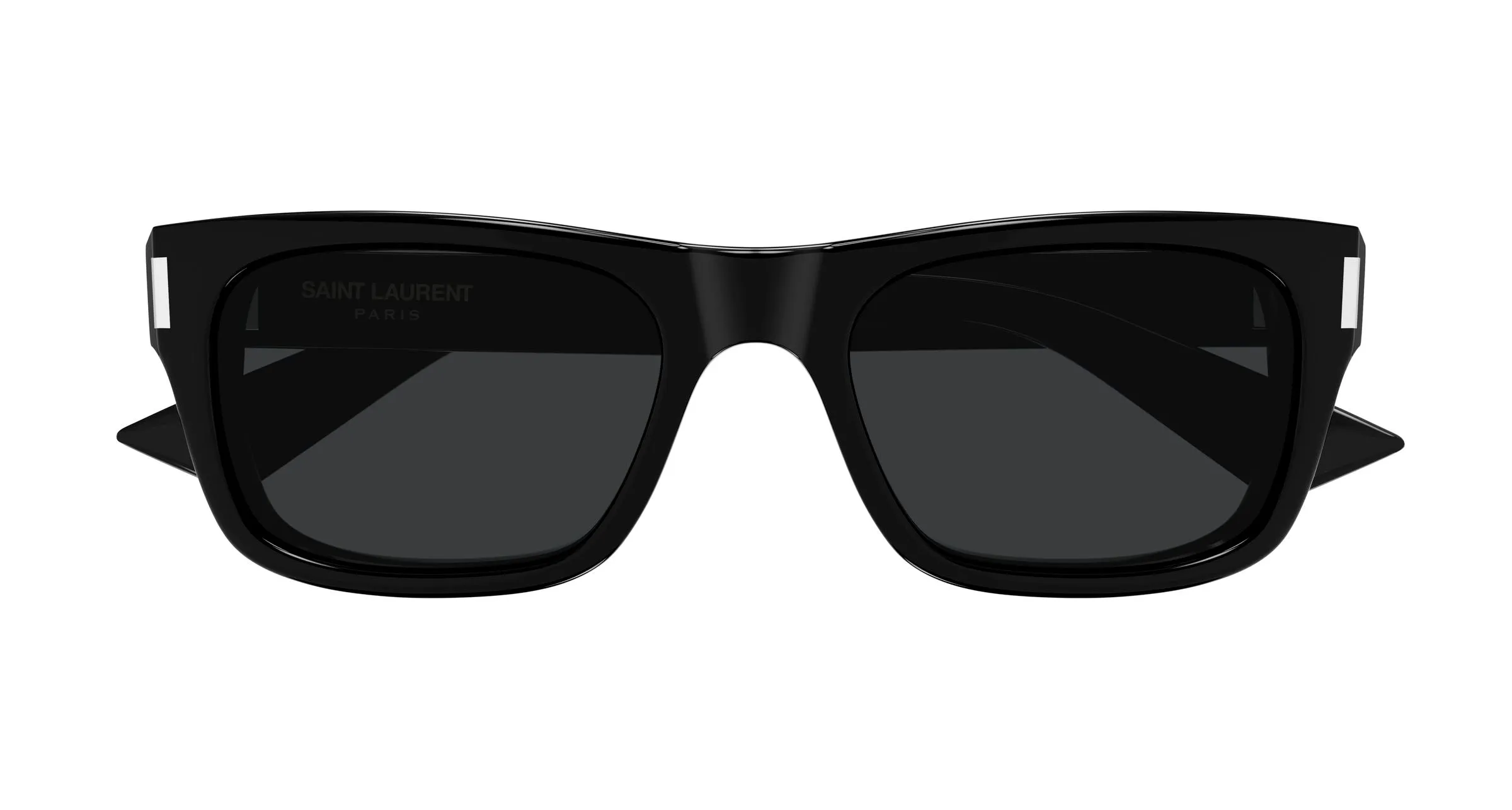 SAINT LAURENT SL 83 001 Occhiali da sole Acetato Nero Nero Squadrata - immagine 2
