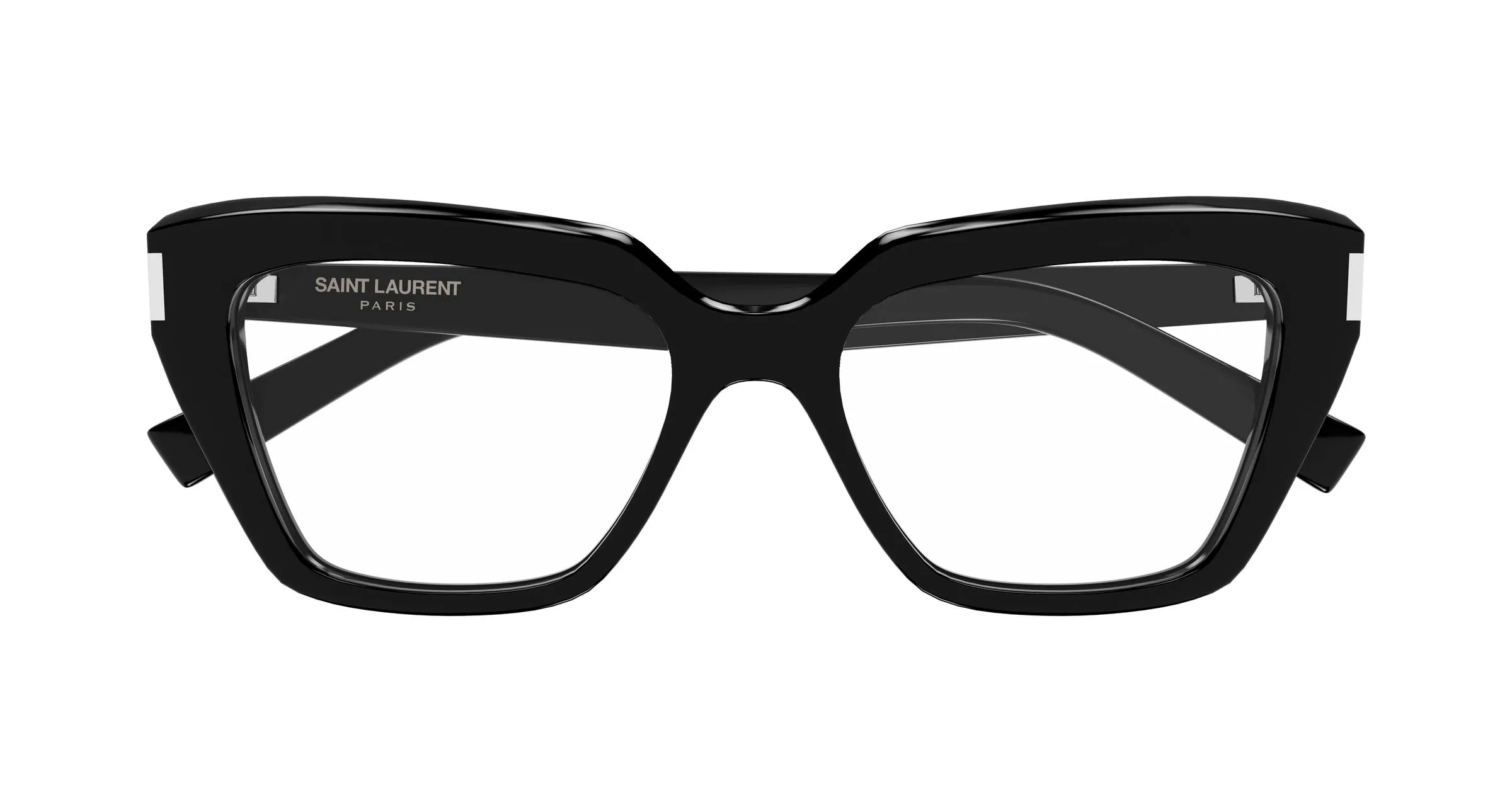 SAINT LAURENT SL 829 001 Montature da vista Acetato Nero Trasparente Cat Eye ["Antiriflesso"] - immagine 2