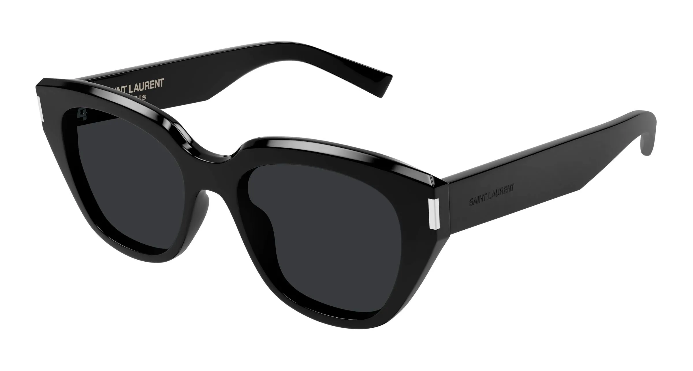 SAINT LAURENT SL 827 001 Occhiali da sole Acetato Nero Nero Cat Eye - immagine 1