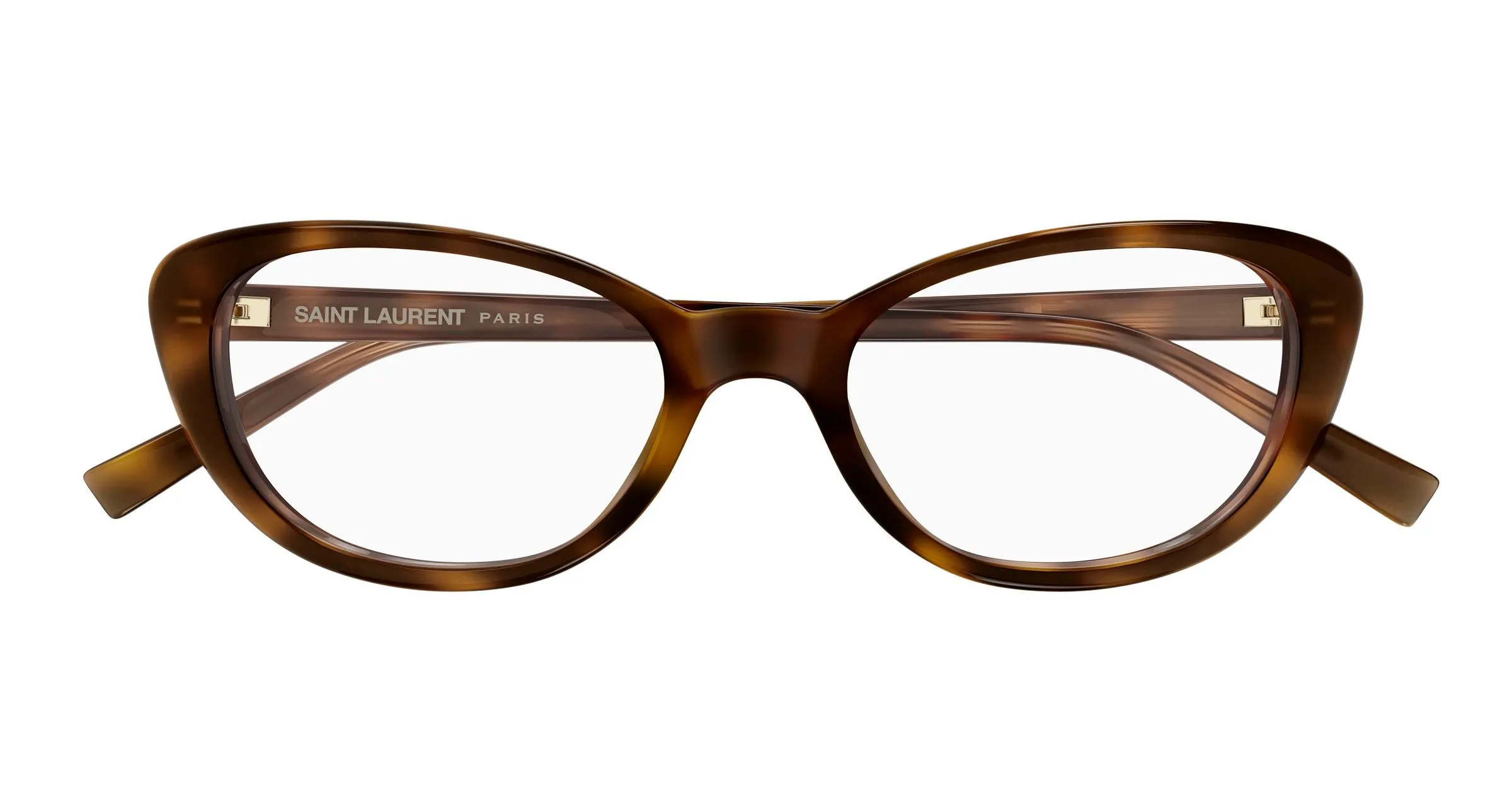 SAINT LAURENT SL 822 OPT 003 Montature da vista Acetato Havana Trasparente Cat Eye ["Antiriflesso"] - immagine 2