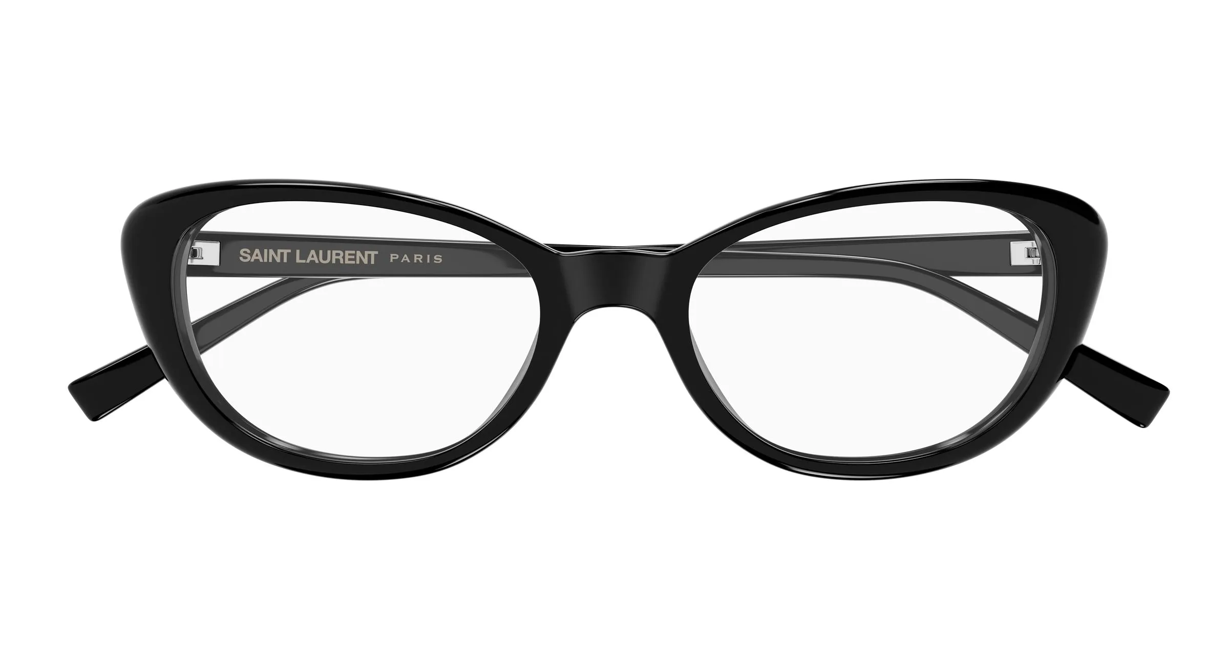 SAINT LAURENT SL 822 OPT 001 Montature da vista Acetato Nero Trasparente Cat Eye ["Antiriflesso"] - immagine 2