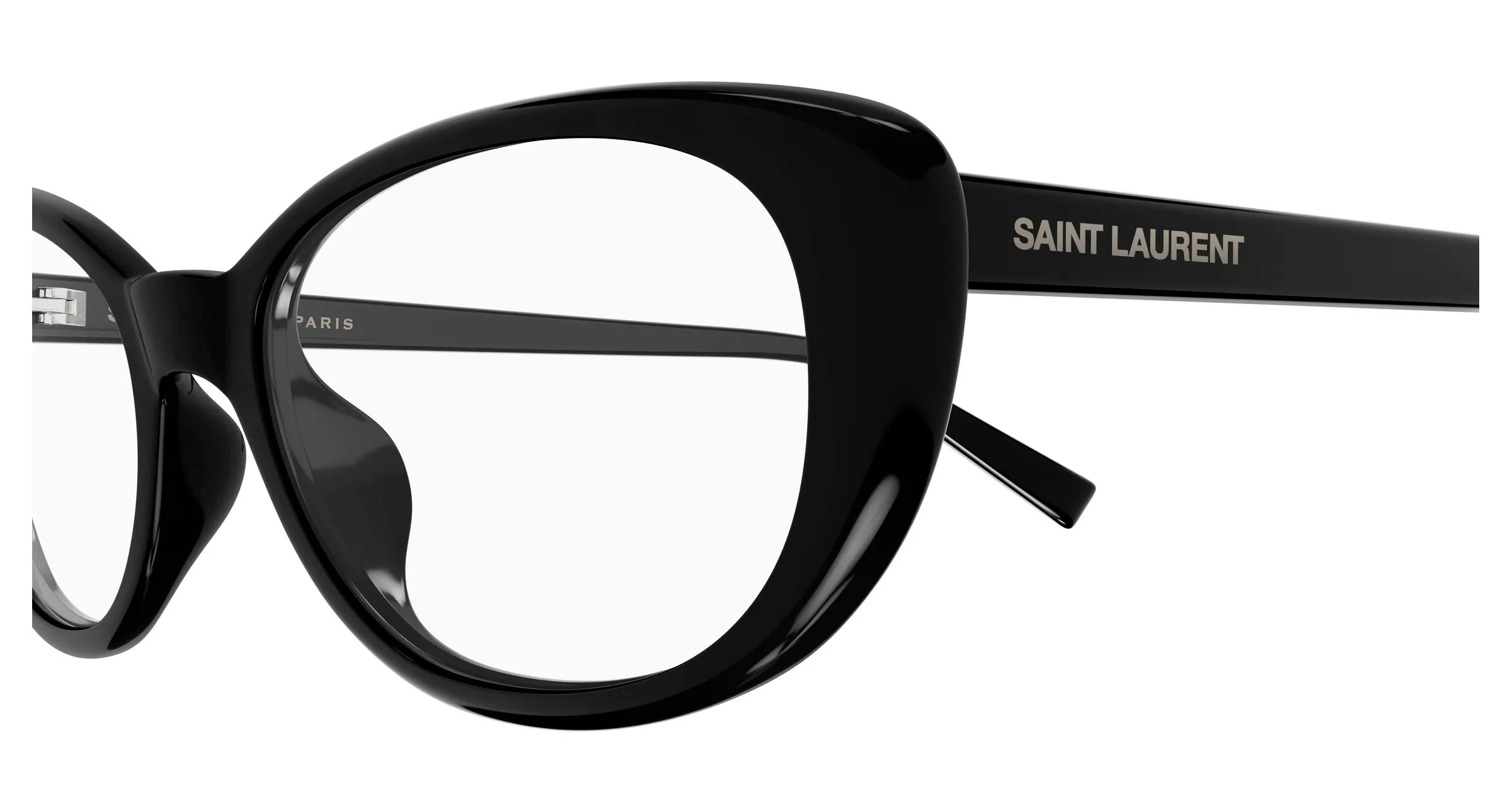 SAINT LAURENT SL 822 OPT 001 Montature da vista Acetato Nero Trasparente Cat Eye ["Antiriflesso"] - immagine 3