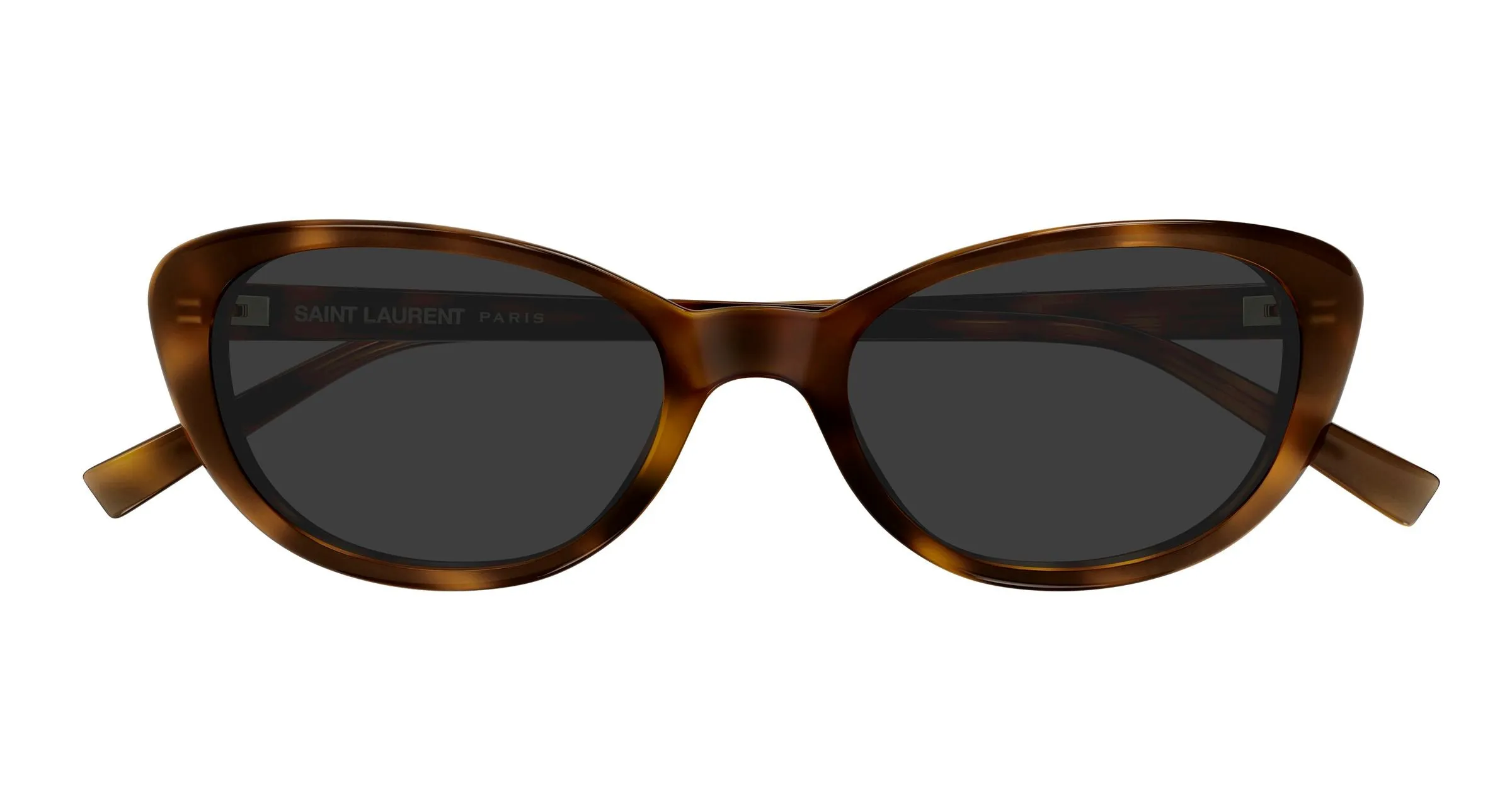 SAINT LAURENT SL 822 002 Occhiali da sole Acetato Havana Grigio Cat Eye - immagine 2