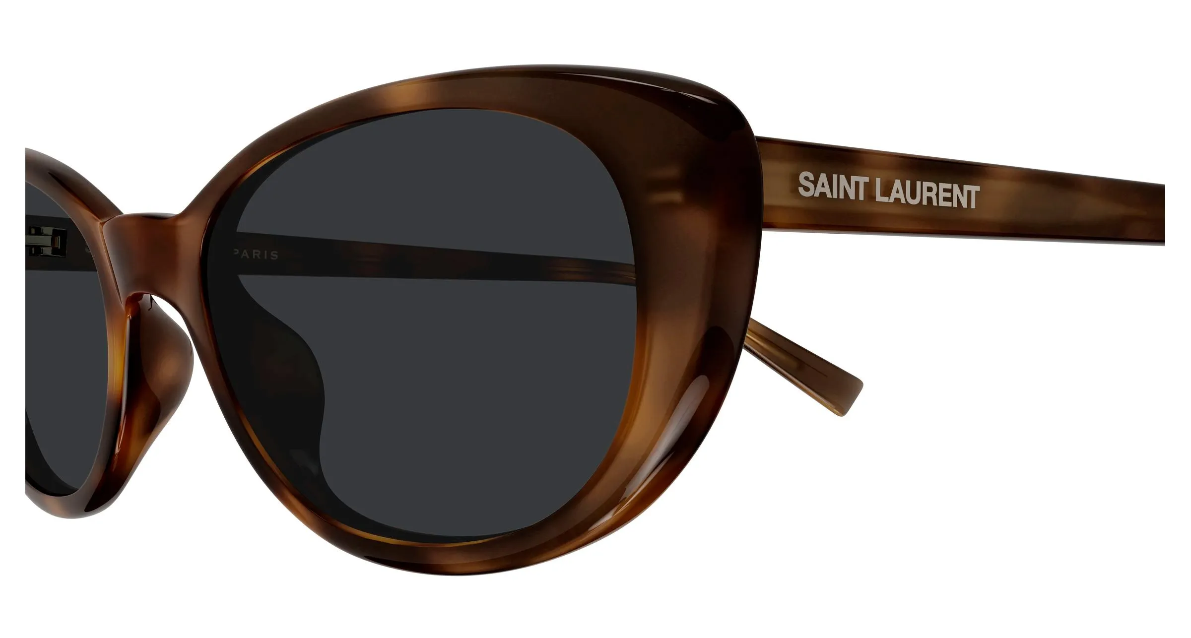 SAINT LAURENT SL 822 002 Occhiali da sole Acetato Havana Grigio Cat Eye - immagine 3