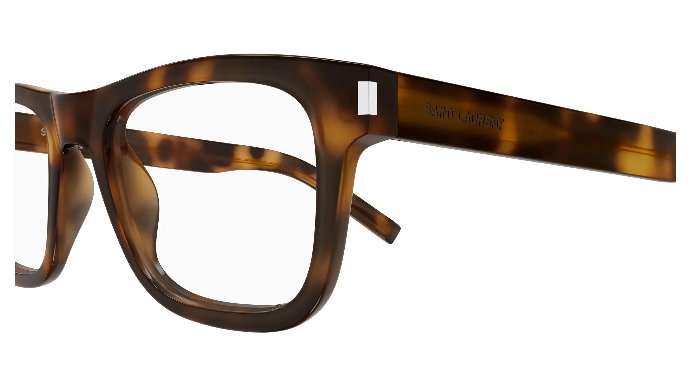 SAINT LAURENT SL 819 OPT 003 Montature da vista Acetato Havana Trasparente Squadrata - immagine 3