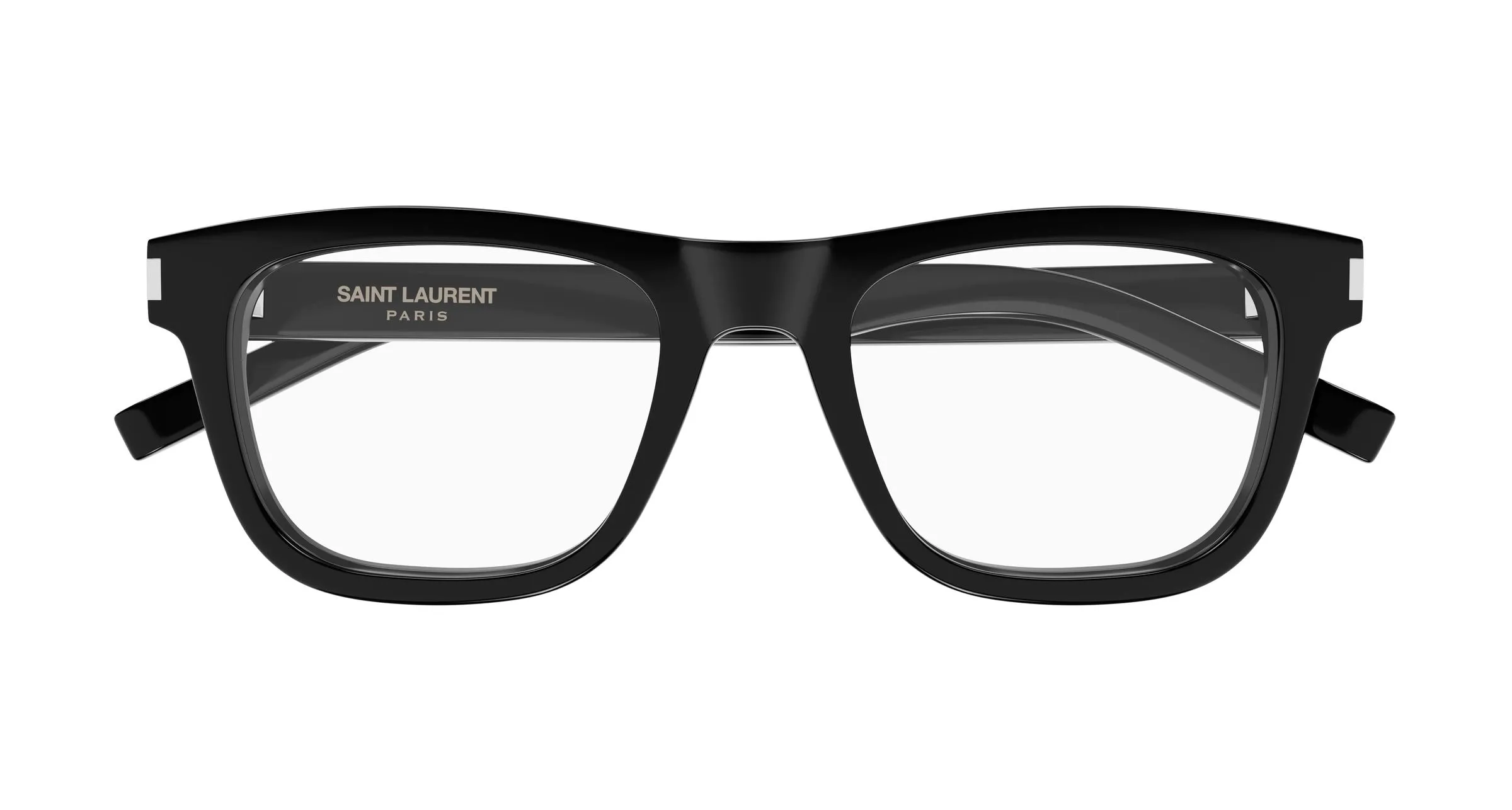 SAINT LAURENT SL 819 OPT 001 Montature da vista Acetato Nero Trasparente Squadrata - immagine 2