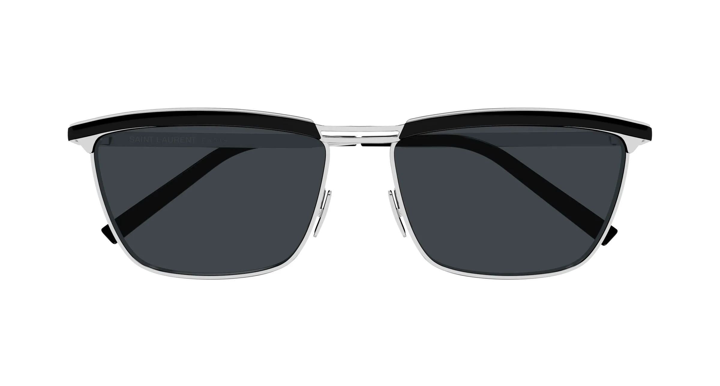 SAINT LAURENT SL 795 JOE 003 Occhiali da sole Metallo Argento Grigio Squadrata - immagine 2