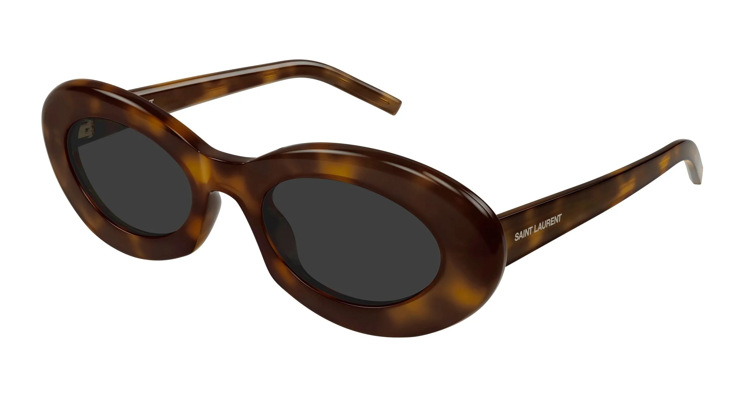 SAINT LAURENT SL 594 009 Occhiali da sole Acetato Havana Grigio Rotonda - immagine 1