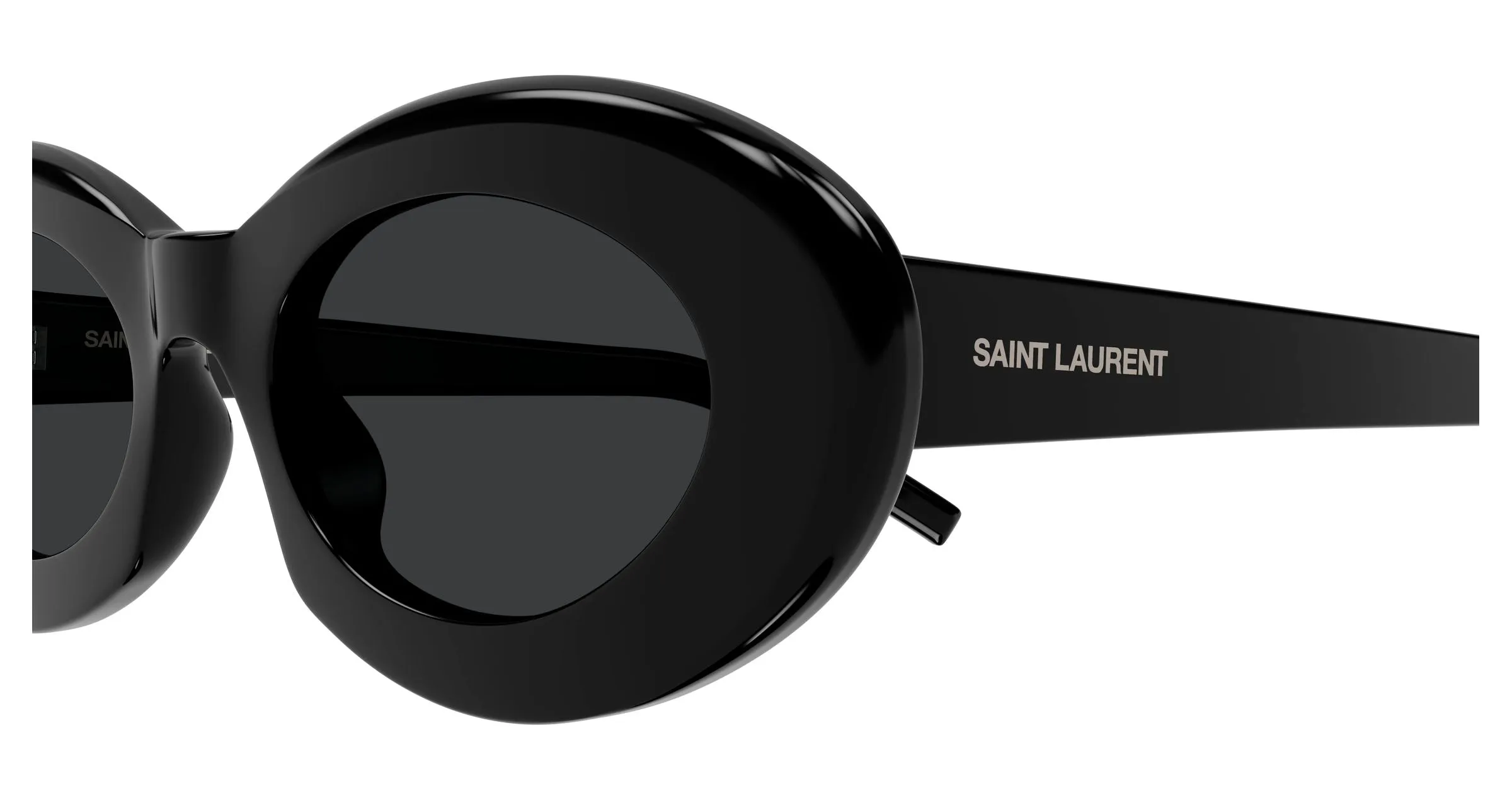 SAINT LAURENT SL 594 008 Occhiali da sole Acetato Nero Nero Rotonda - immagine 3