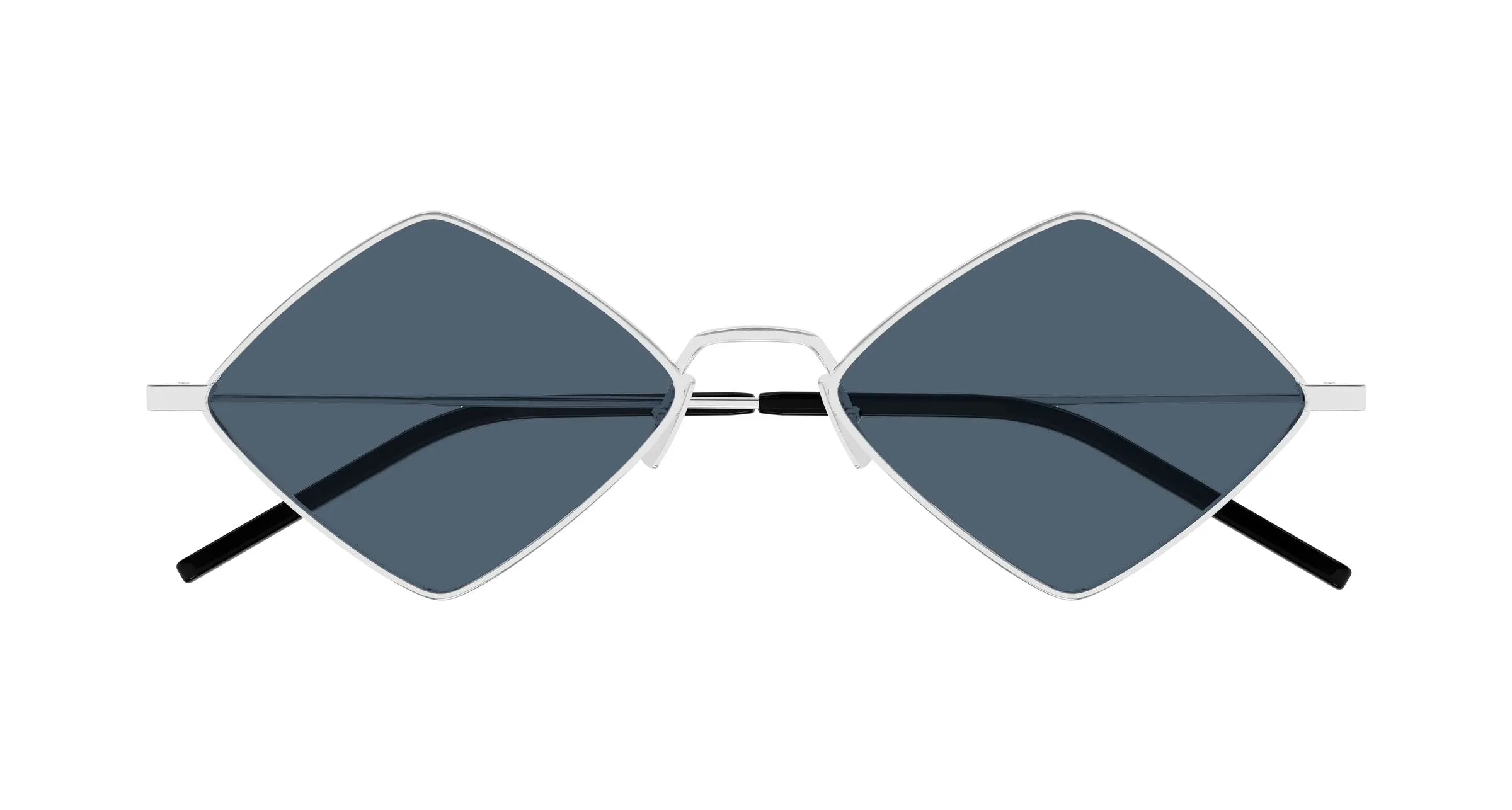 SAINT LAURENT SL 302 LISA 012 Occhiali da sole Metallo Argento Blu Geometrica - immagine 2
