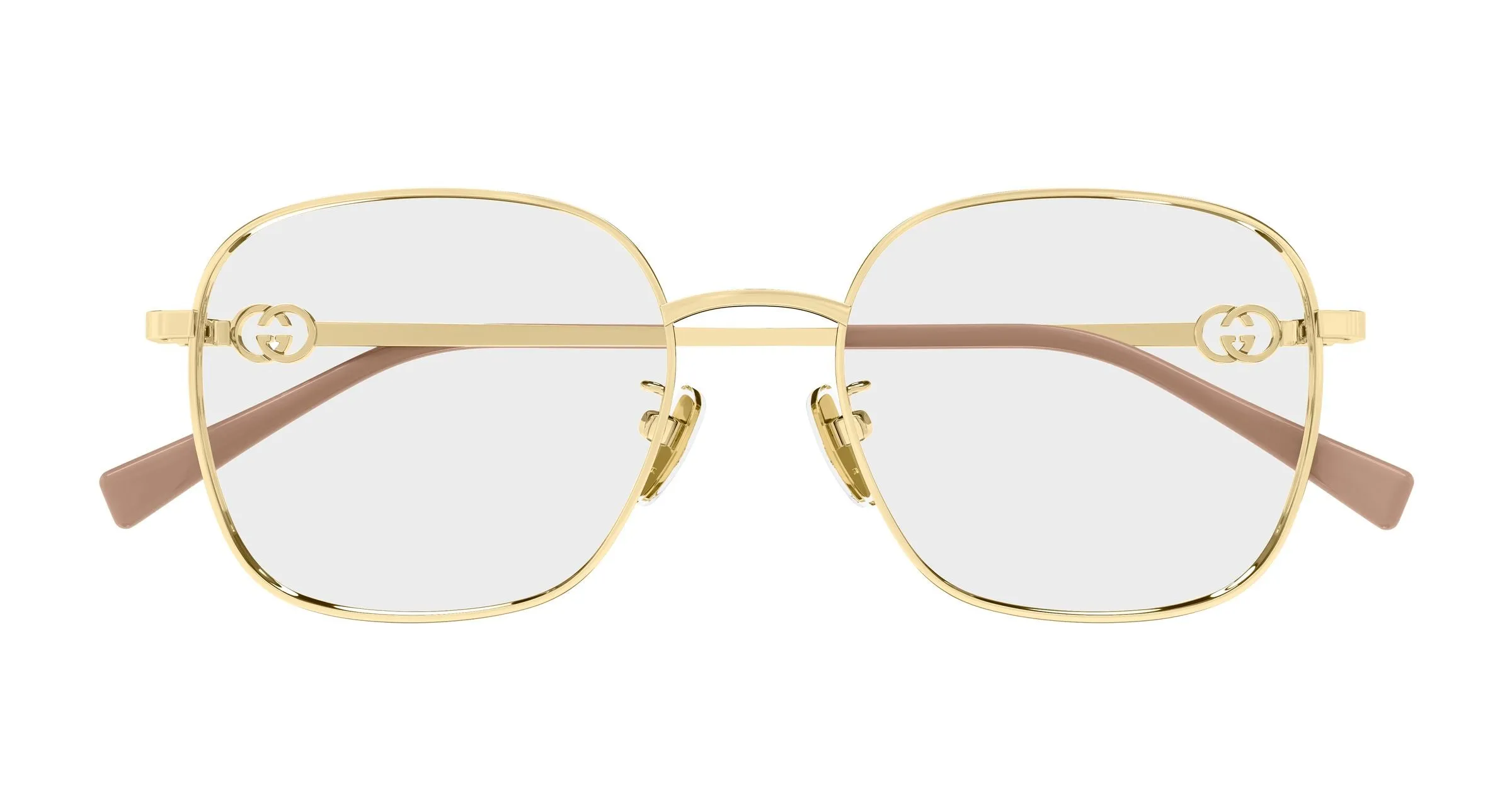 Gucci GG2006OA 001 Montature da vista Metallo Oro Trasparente Rotonda - immagine 2