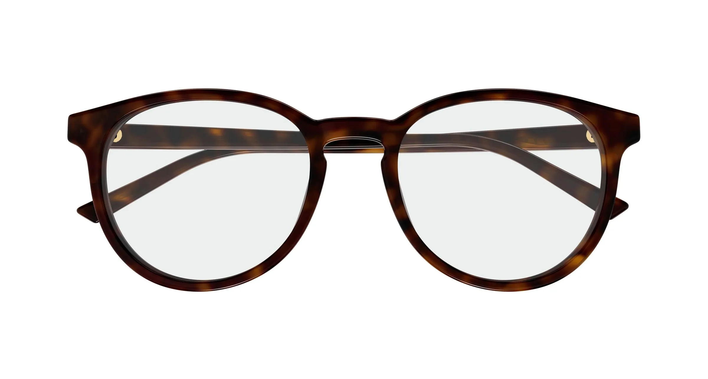Gucci GG2005OA 002 Montature da vista Acetato Havana Trasparente Rotonda - immagine 2
