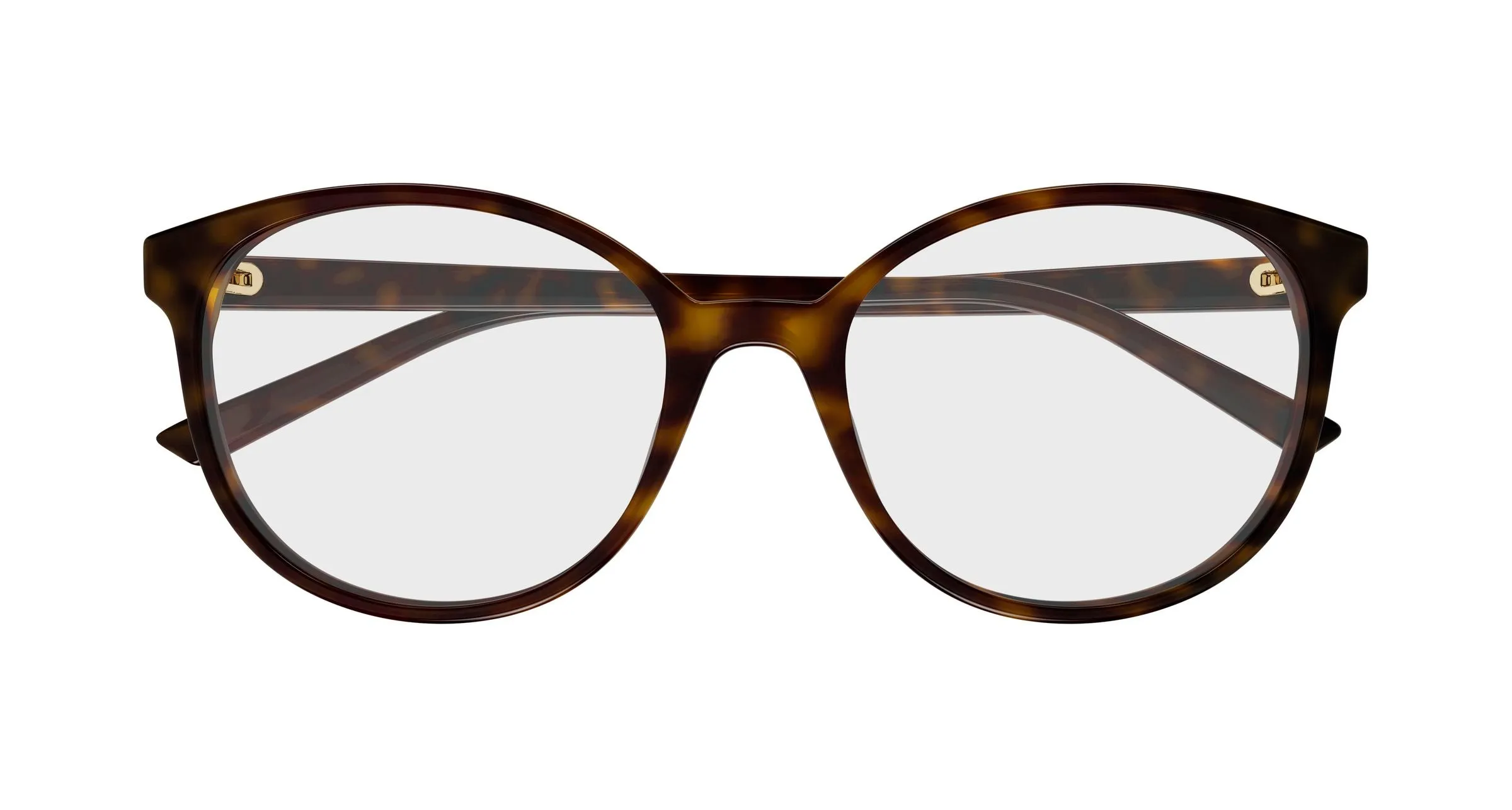 Gucci GG1996O 002 Montature da vista Acetato Havana Trasparente Rotonda - immagine 2