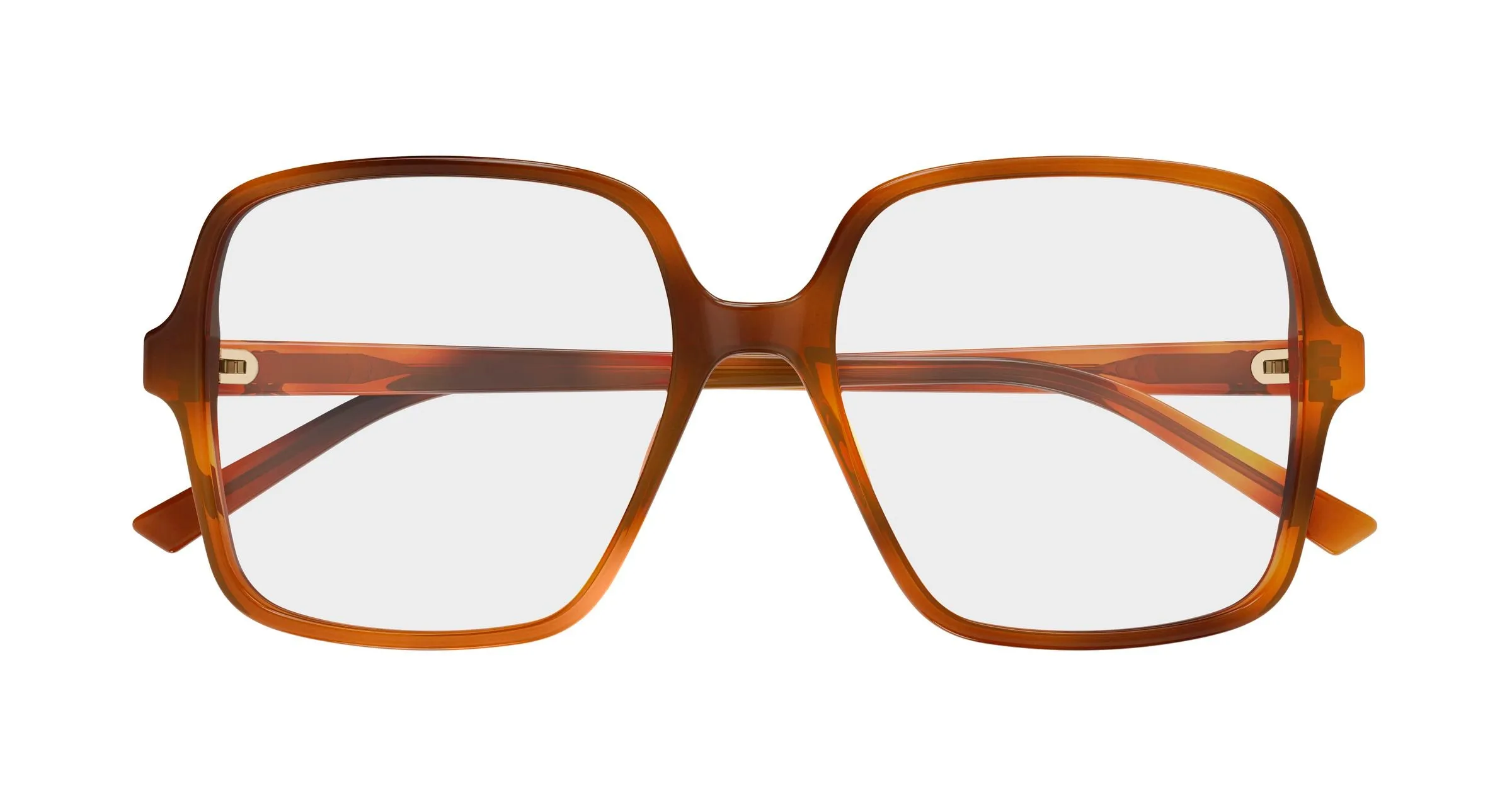 Gucci GG1994O 006 Montature da vista Acetato Havana Trasparente Squadrata - immagine 2