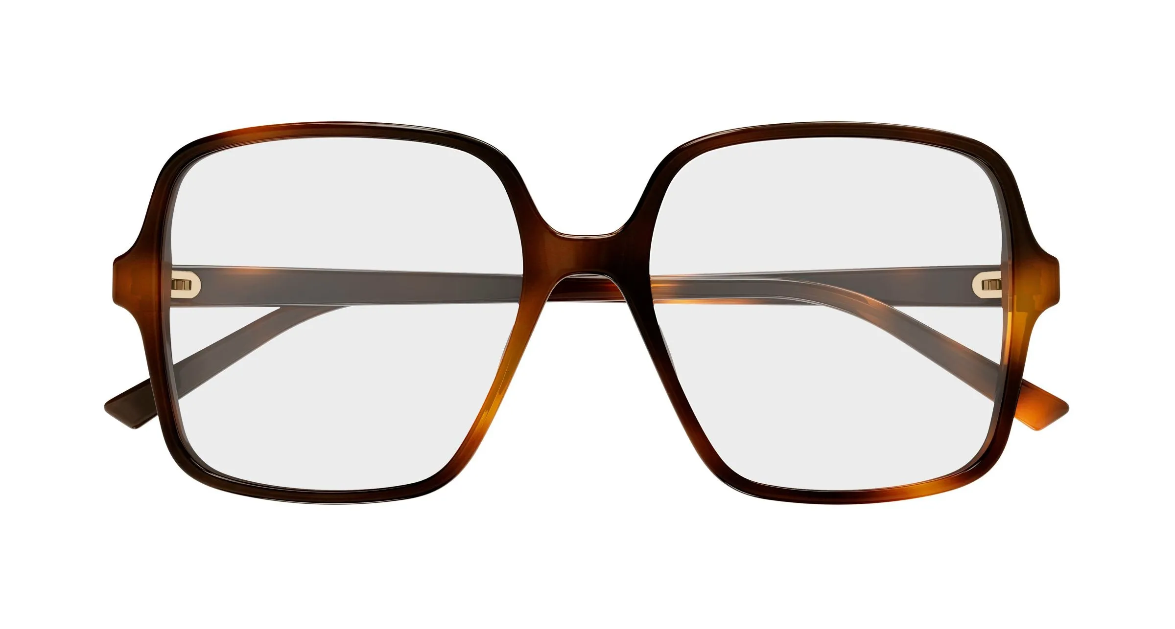 Gucci GG1994O 002 Montature da vista Acetato Havana Trasparente Squadrata - immagine 2
