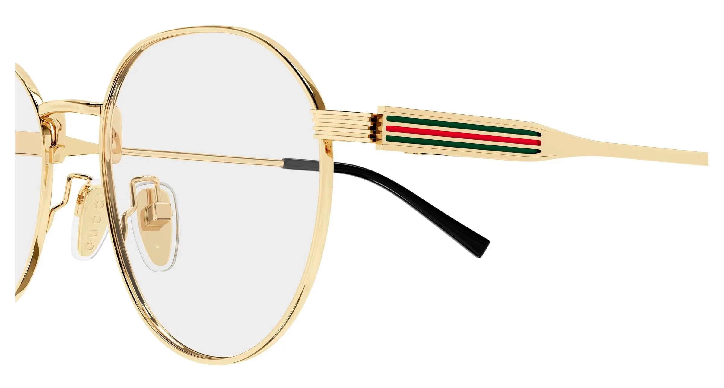 Gucci GG1993OK 002 Montature da vista Metallo Oro Trasparente Rotonda - immagine 3