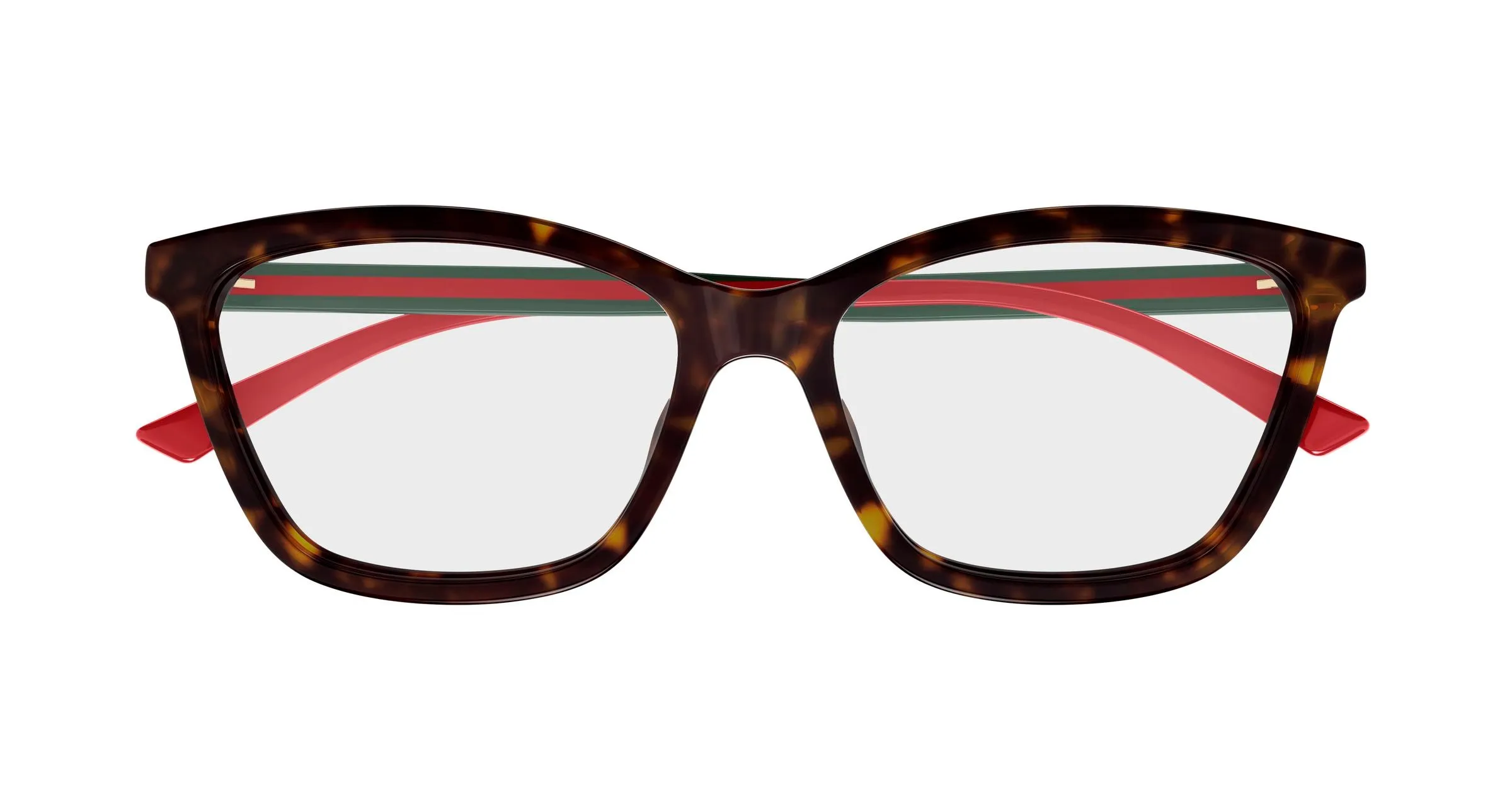 Gucci GG1989O 002 Montature da vista Acetato Havana Trasparente Cat Eye - immagine 2