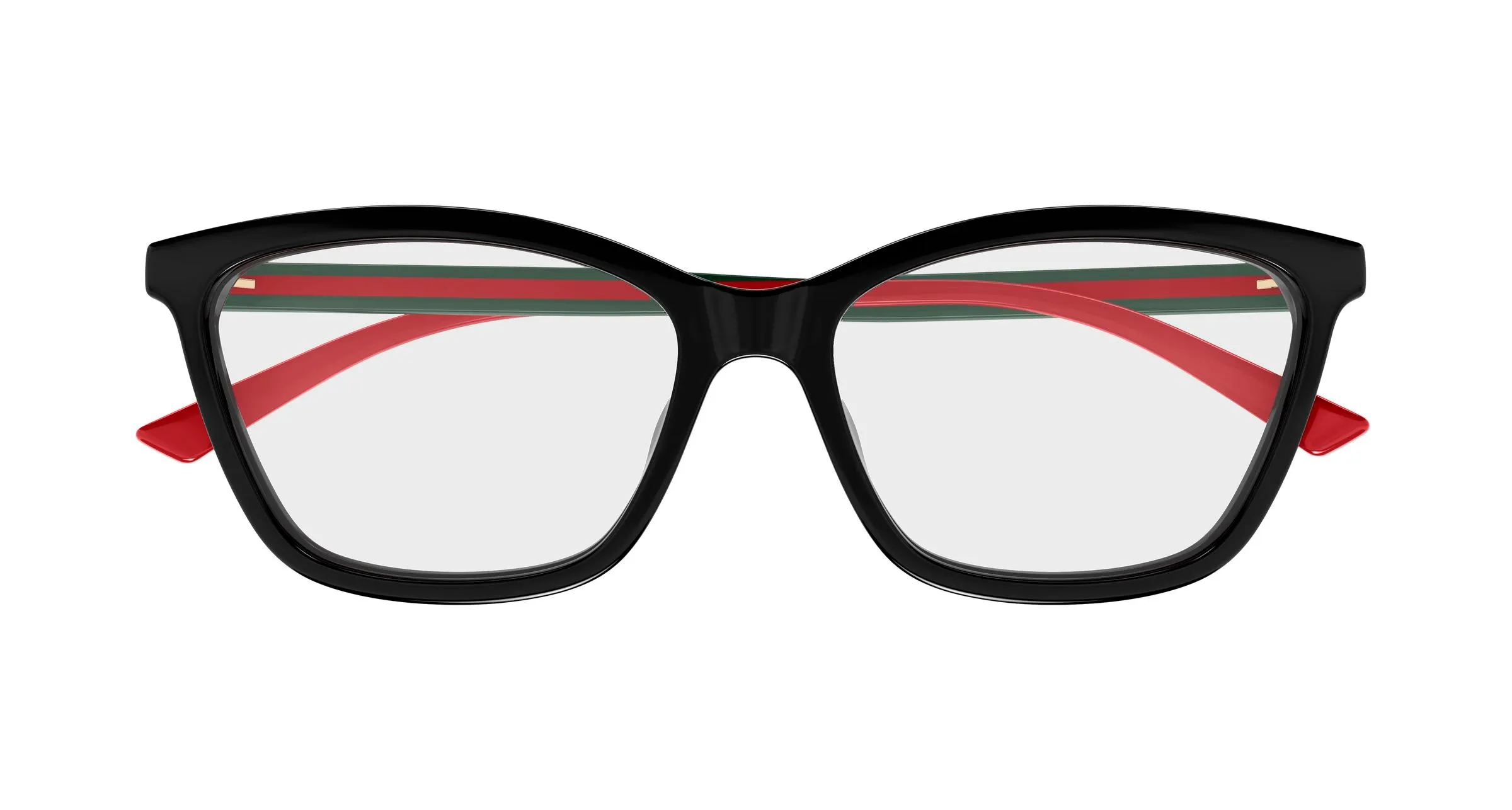 Gucci GG1989O 001 Montature da vista Acetato Nero Trasparente Cat Eye - immagine 2