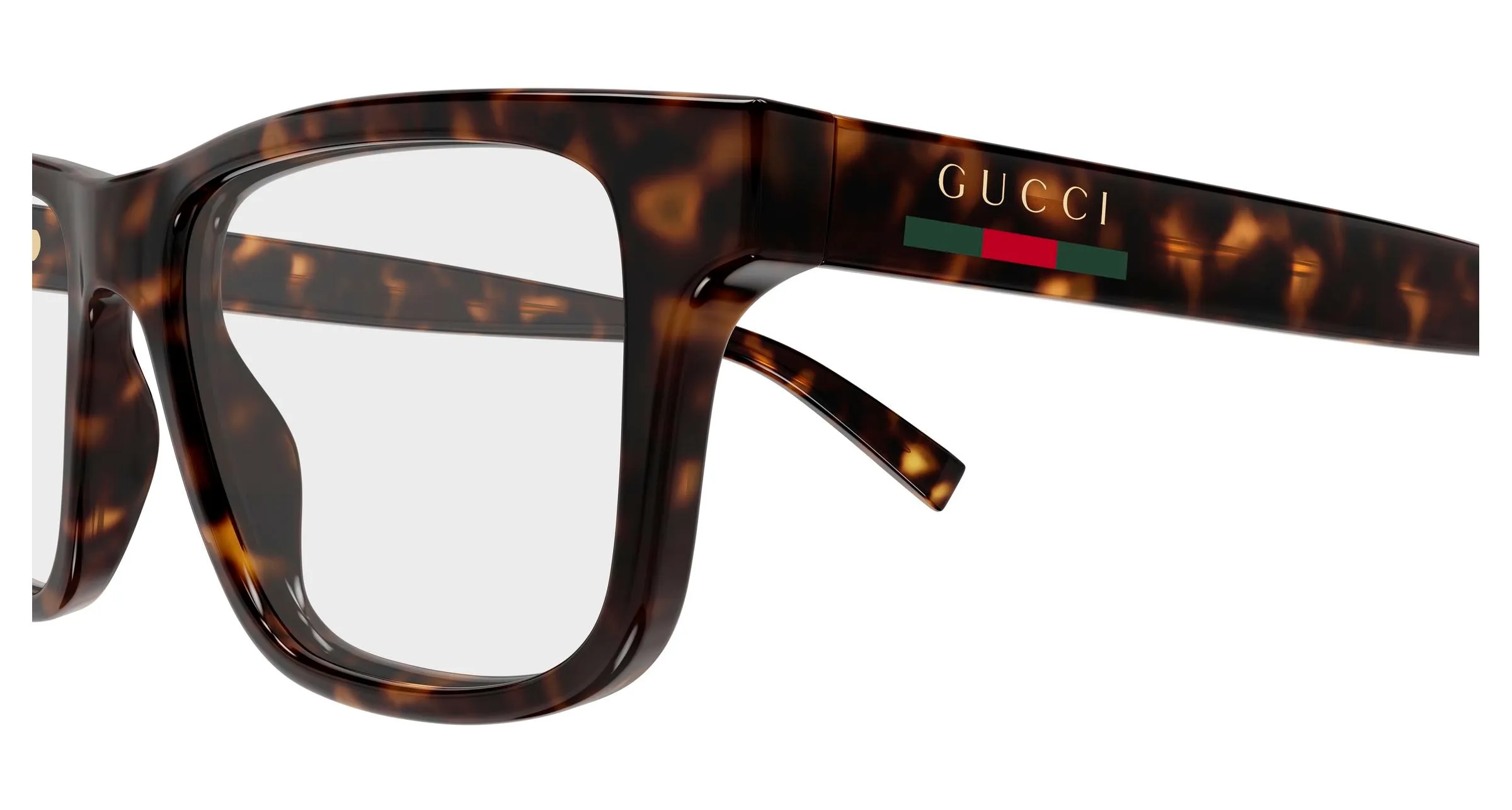 Gucci GG1987O 002 Montature da vista Iniettato Havana Trasparente Squadrata - immagine 3