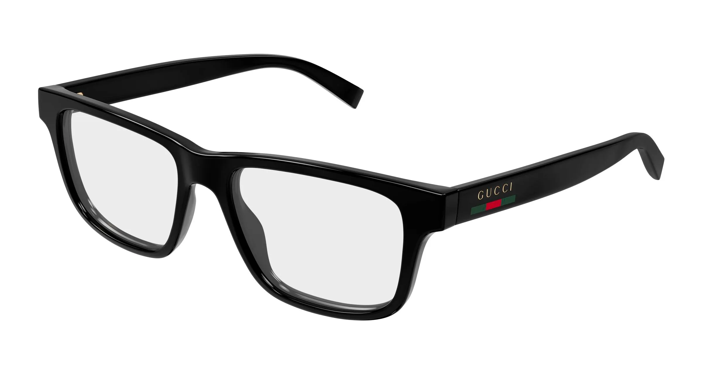 Gucci GG1987O 001 Montature da vista Iniettato Nero Trasparente Squadrata - immagine 1