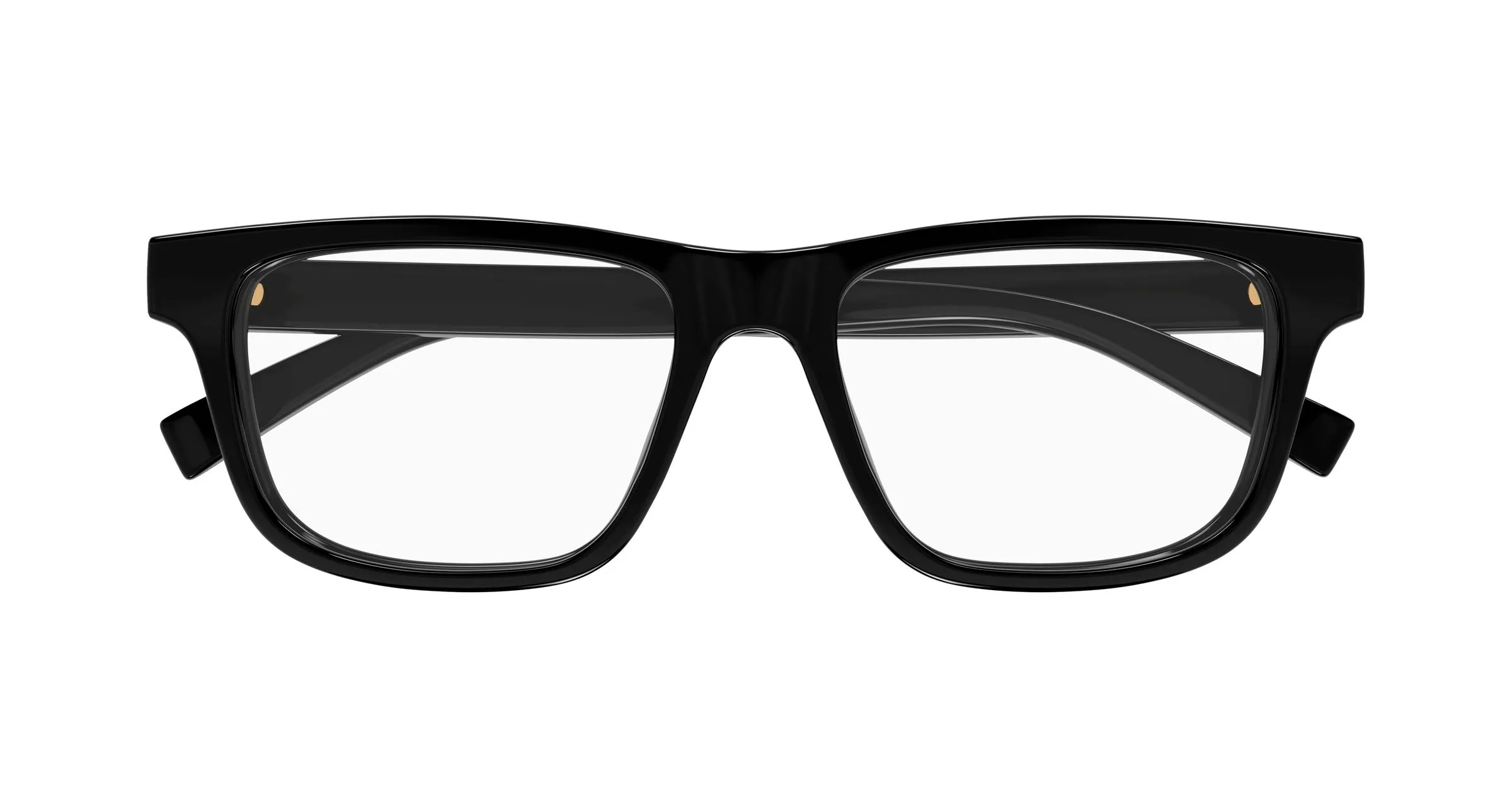 Gucci GG1987O 001 Montature da vista Iniettato Nero Trasparente Squadrata - immagine 2