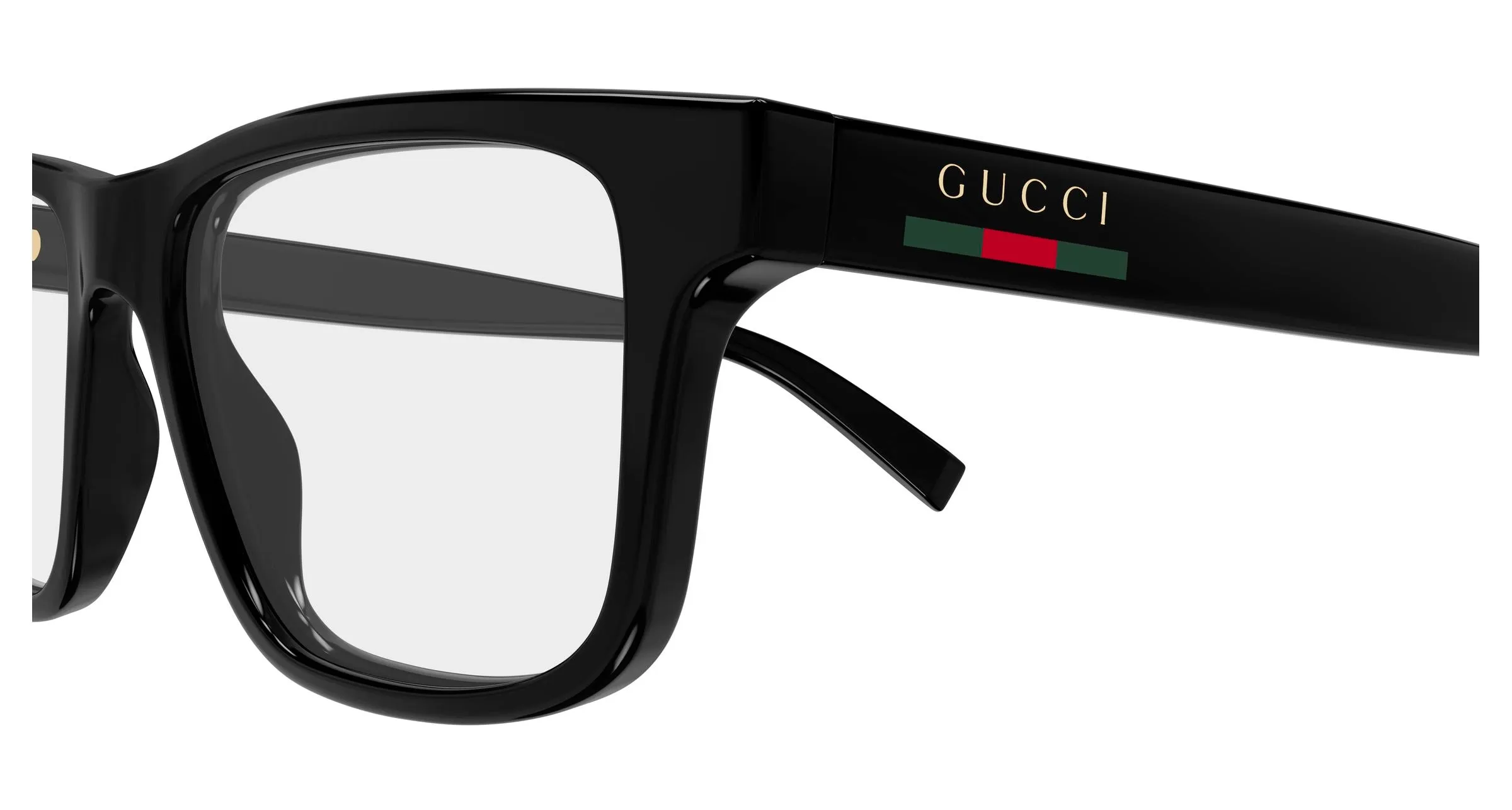 Gucci GG1987O 001 Montature da vista Iniettato Nero Trasparente Squadrata - immagine 3
