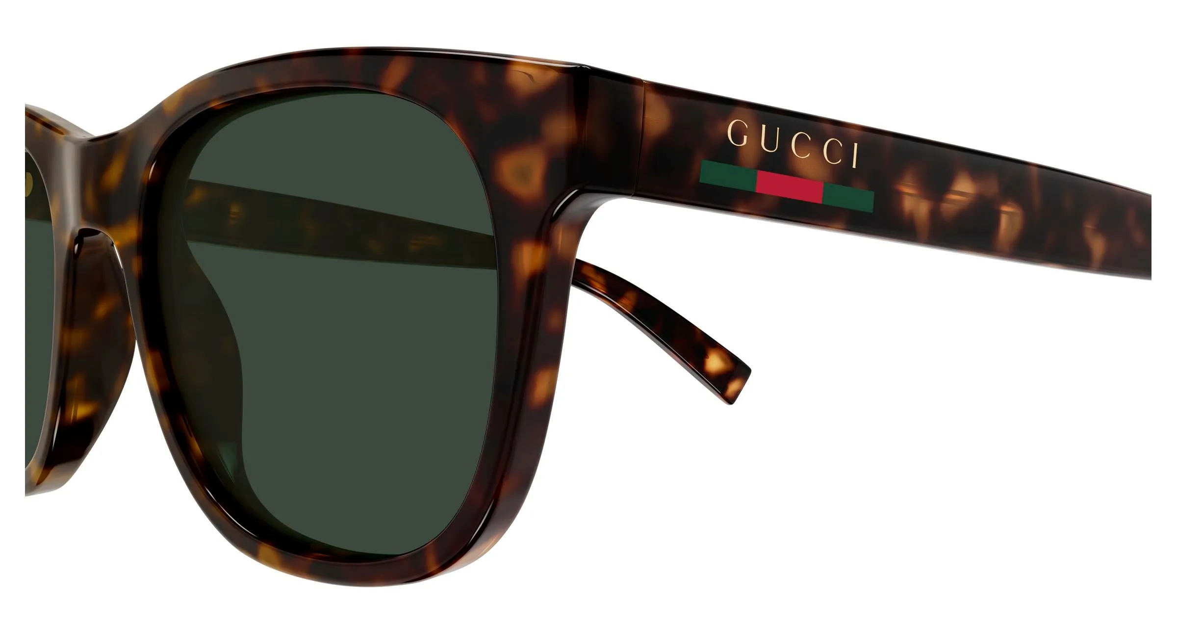 Gucci GG1985S 002 Occhiali da sole Iniettato Havana Verde Rotonda - immagine 3