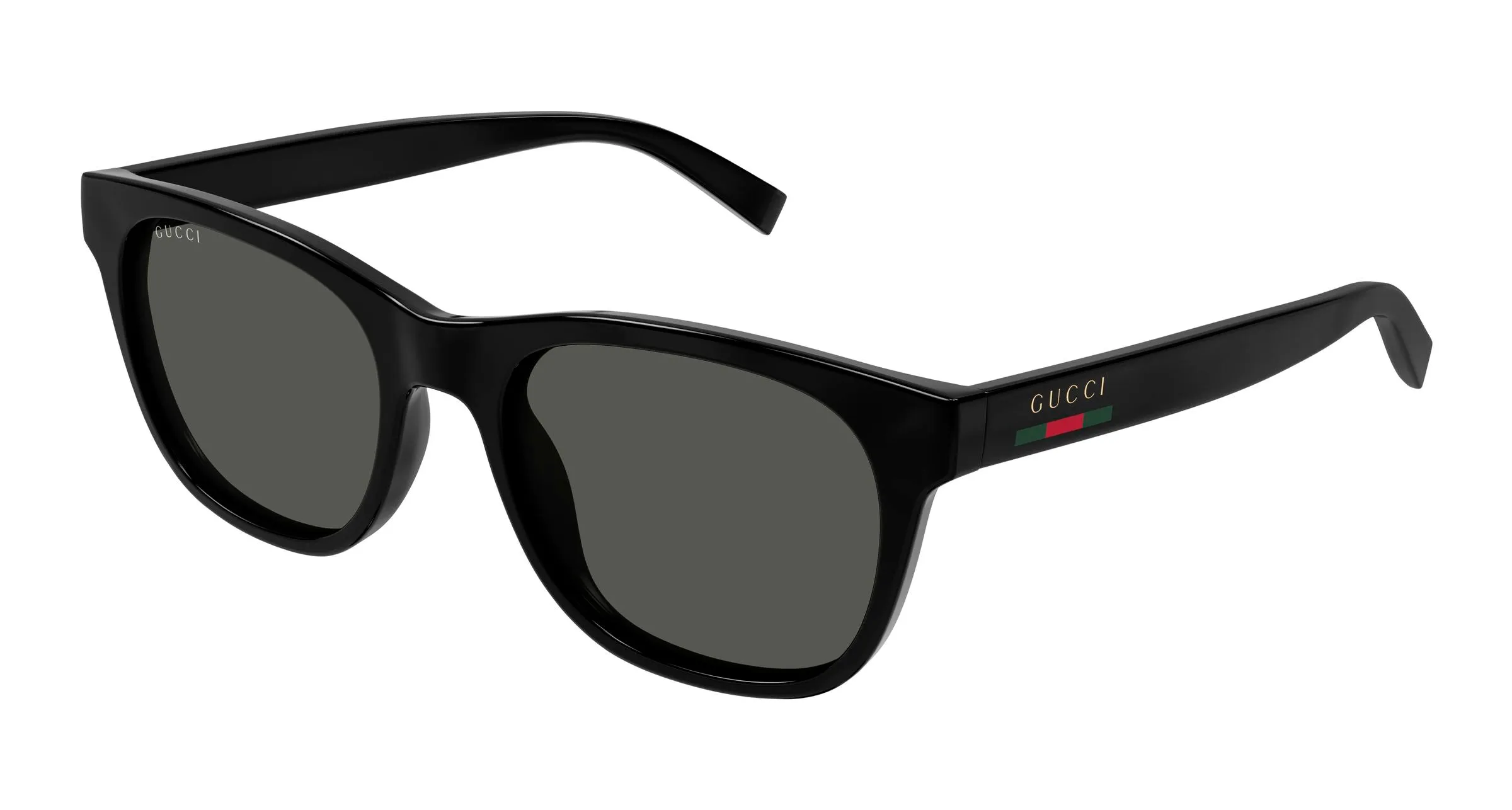 Gucci GG1985S 001 Occhiali da sole Iniettato Nero Grigio Rotonda - immagine 1