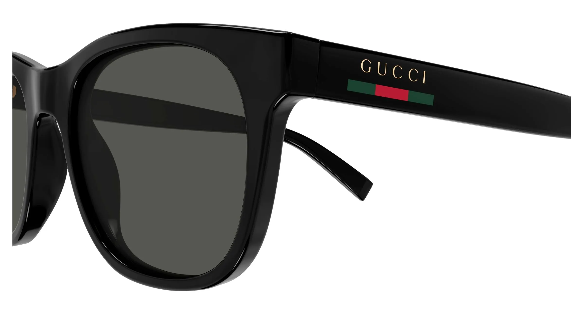 Gucci GG1985S 001 Occhiali da sole Iniettato Nero Grigio Rotonda - immagine 3