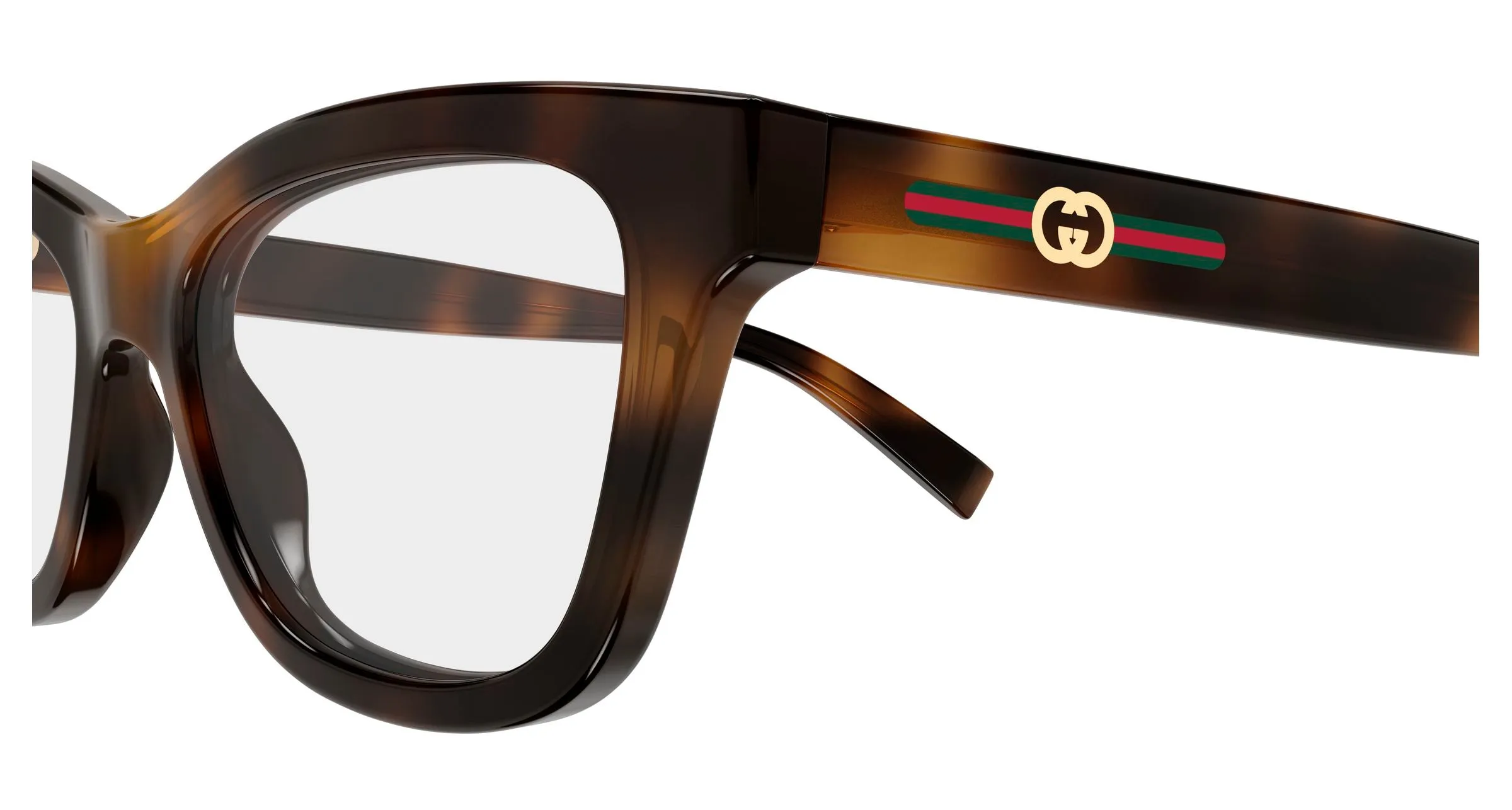 Gucci GG1983O 004 Montature da vista Iniettato Havana Trasparente Cat Eye - immagine 3