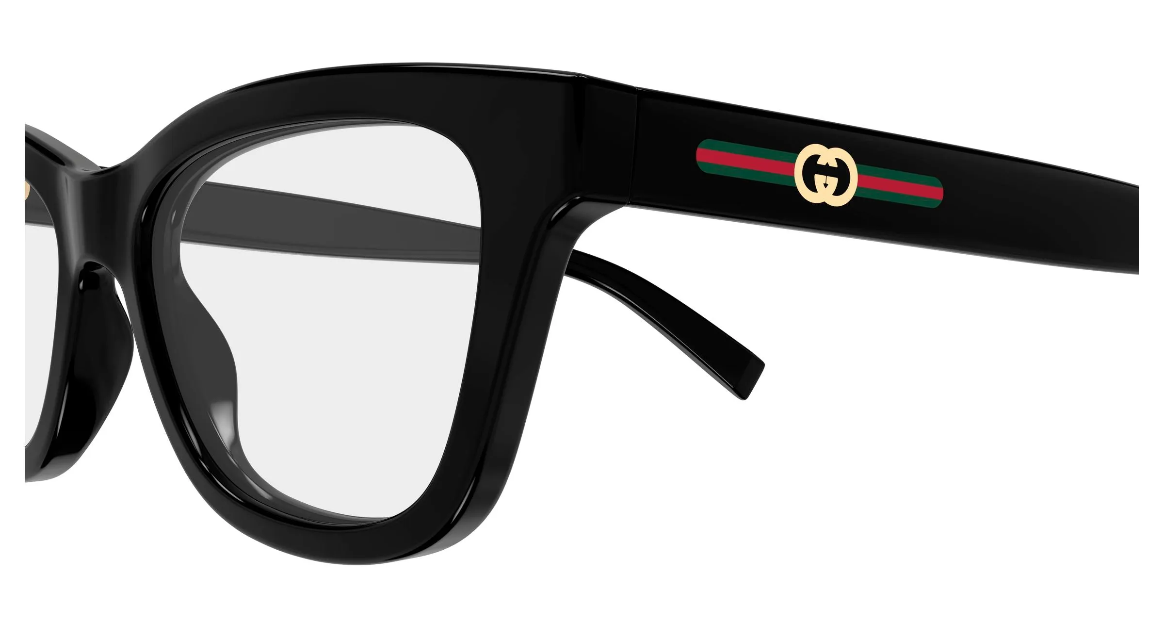 Gucci GG1983O 001 Montature da vista Iniettato Nero Trasparente Cat Eye - immagine 3